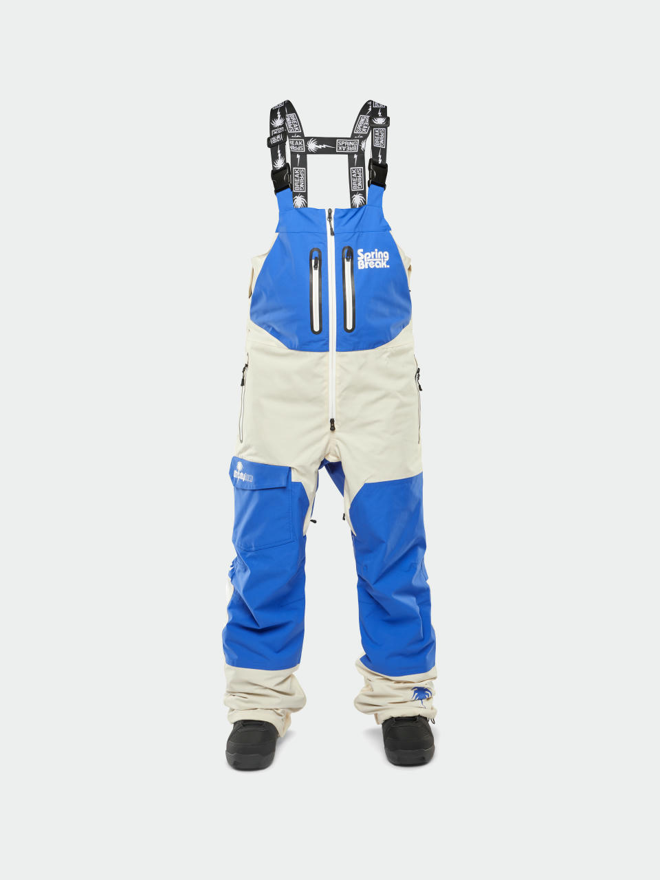 Męskie Spodnie snowboardowe ThirtyTwo Springbreak Bib (blue)