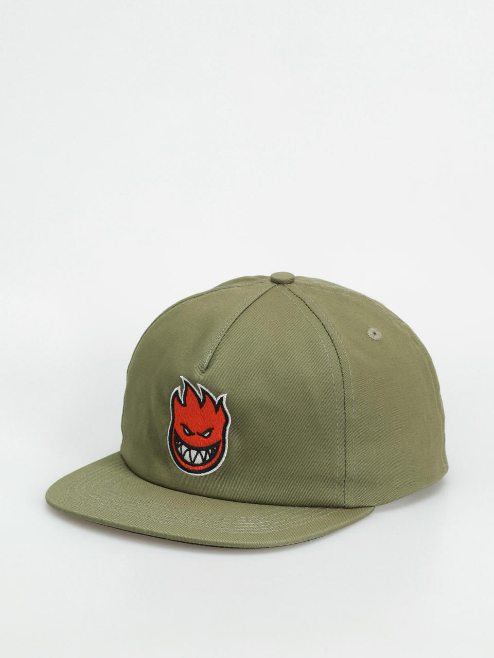 Czapka z daszkiem Spitfire Bighead Fill Snap (olive/red)