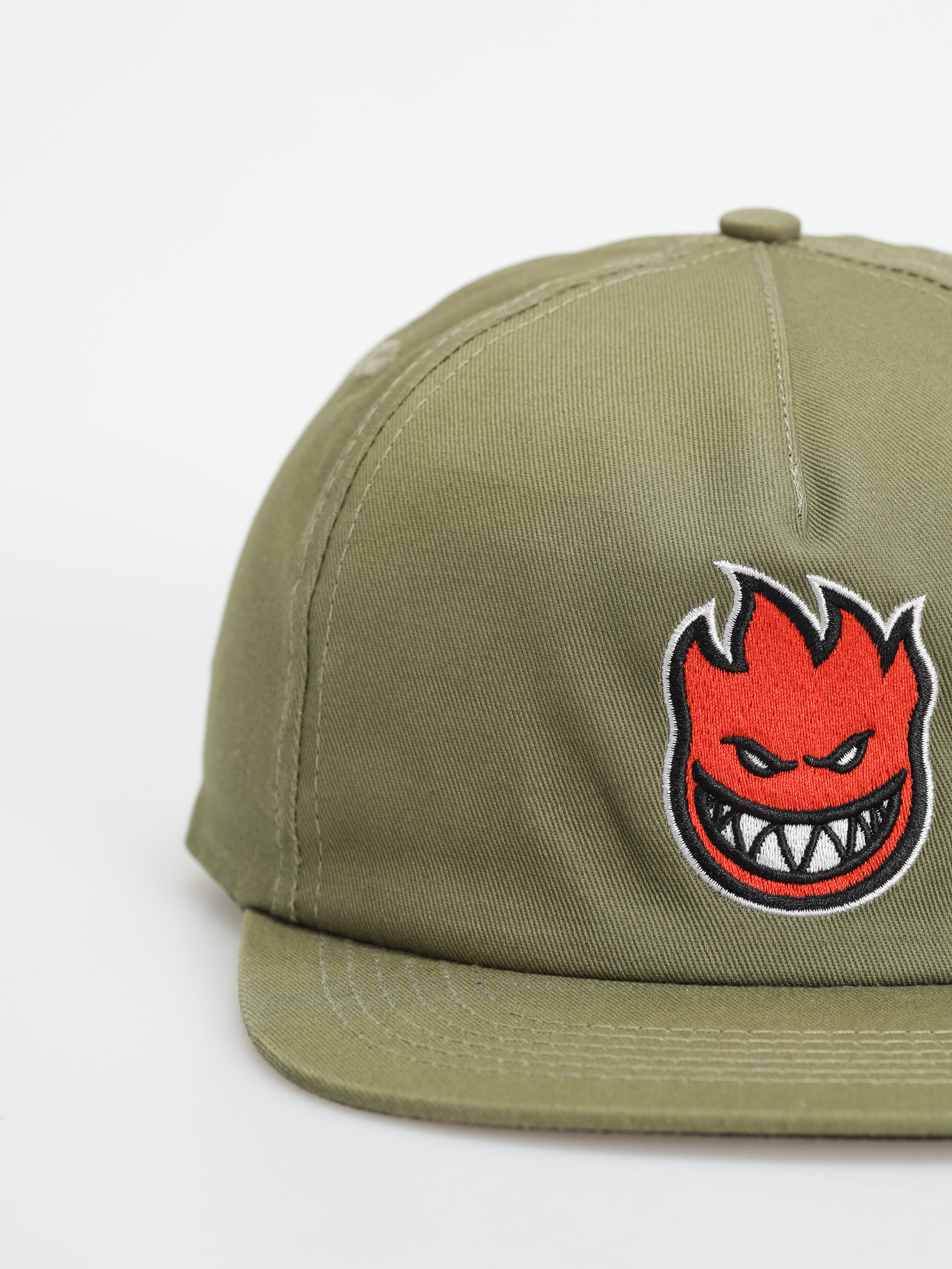 Czapka z daszkiem Spitfire Bighead Fill Snap (olive/red)