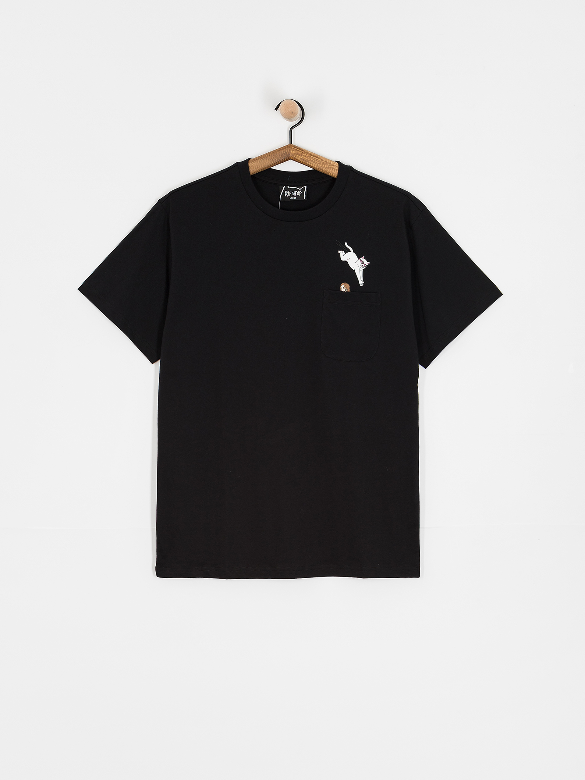 T-shirt RipNDip Jumpin In Pocket (black)