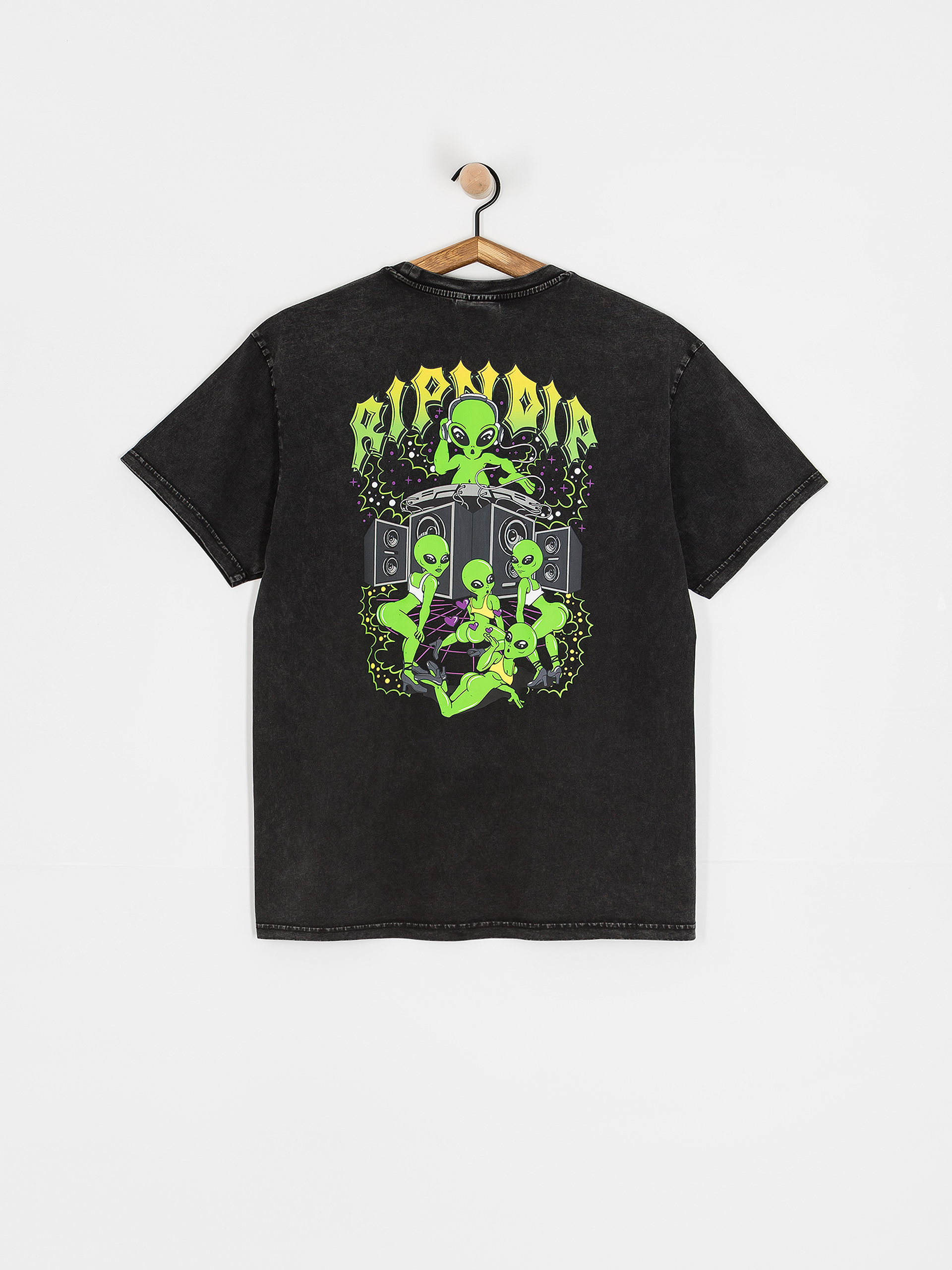 T-shirt RipNDip Galactic Dance Floor (black mineral wash)