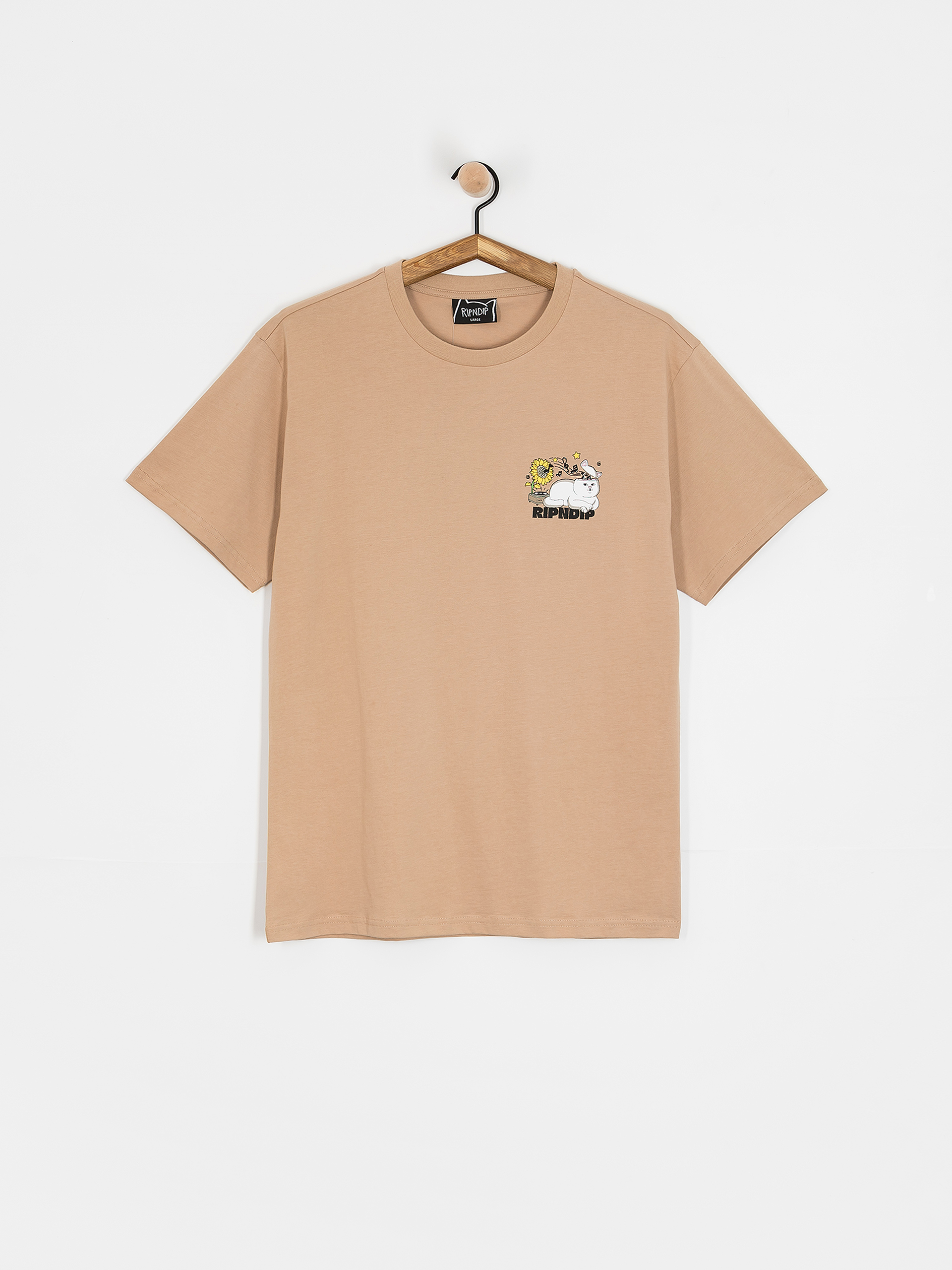 T-shirt RipNDip No Music No Life (almond)