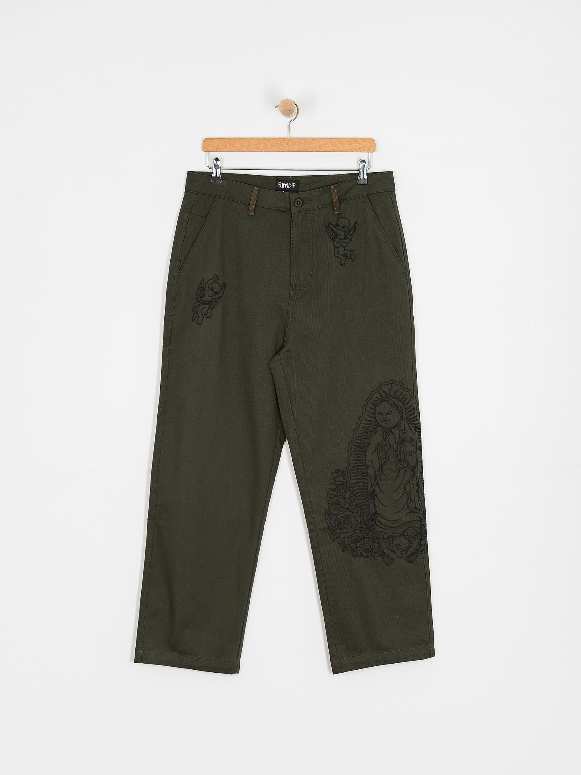 Spodnie RipNDip Mother Nerm Twill (dark olive)