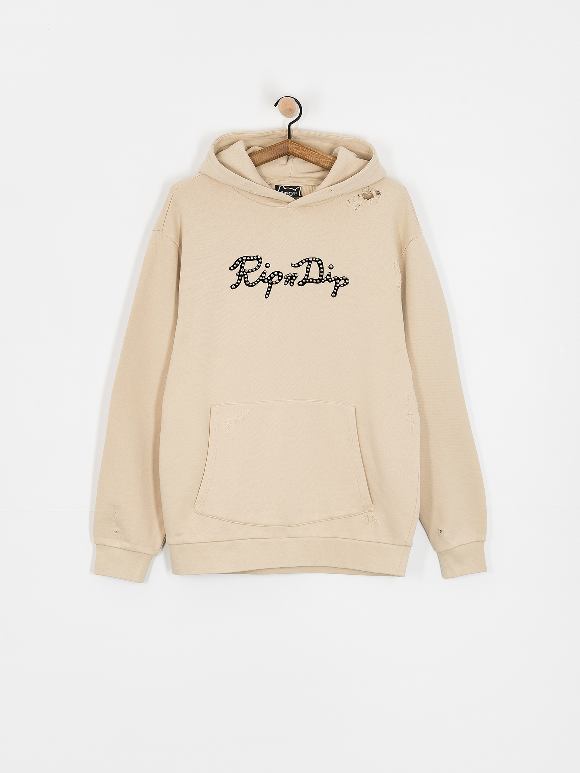 Bluza z kapturem RipNDip Script HD (khaki)