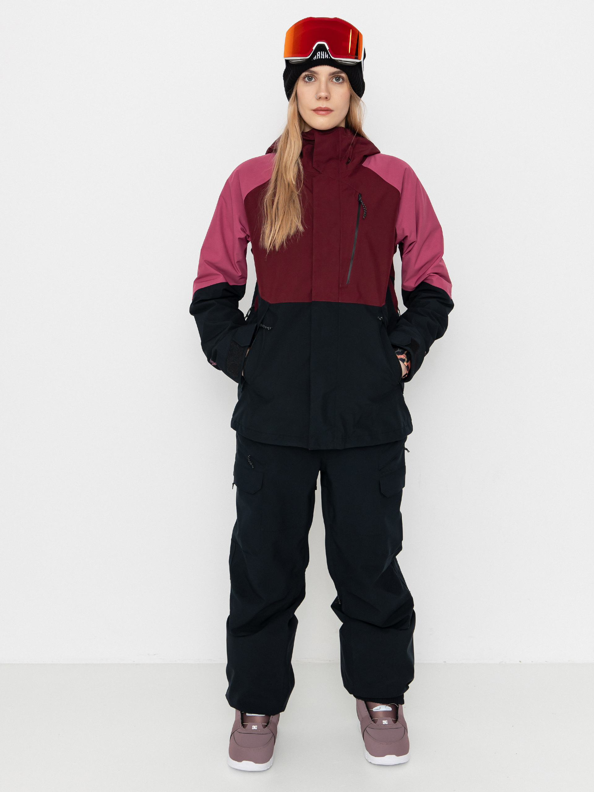 Kurtka snowboardowa Volcom V.Co Aris Ins Gore Wmn (burgundy)