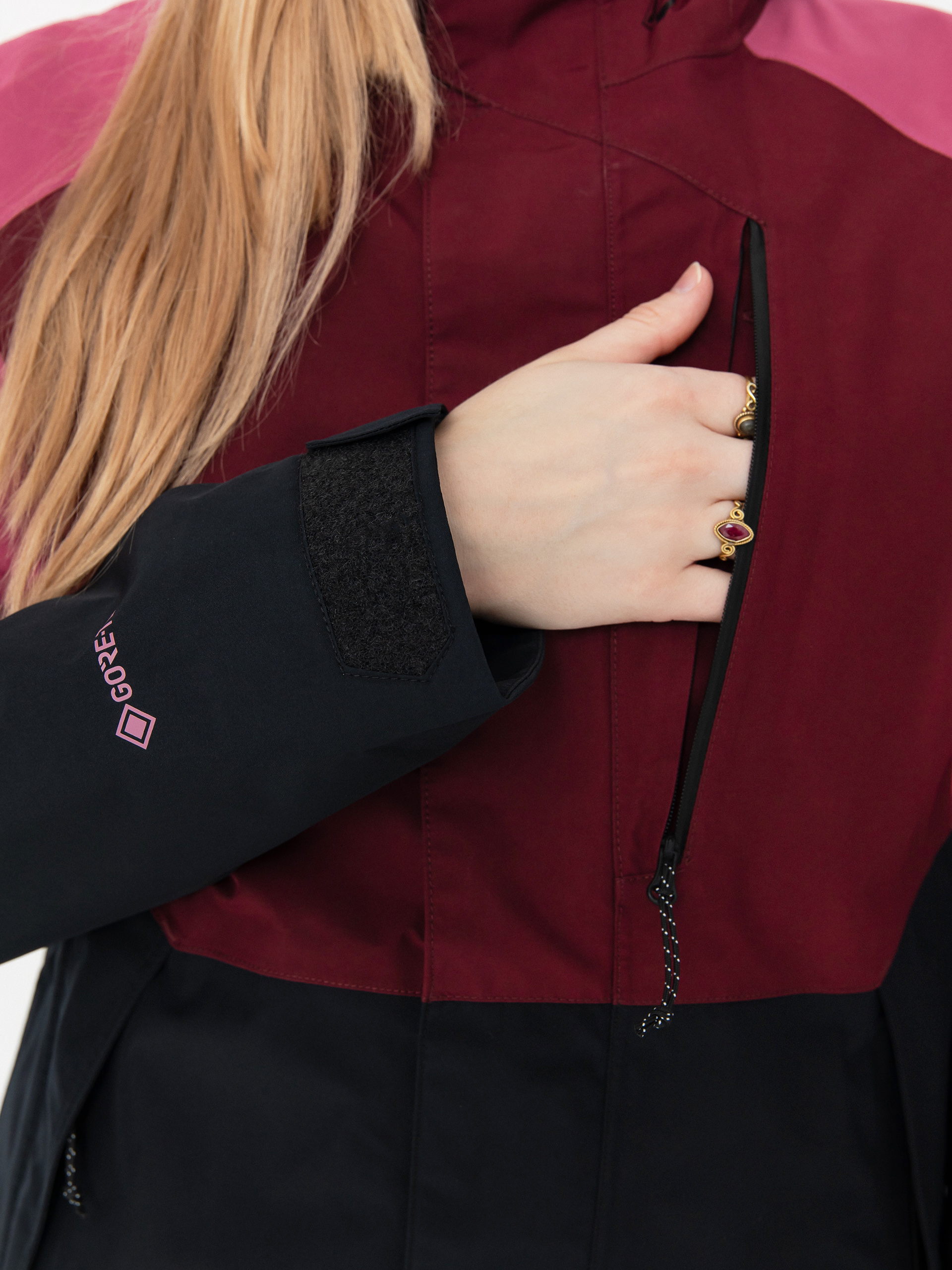 Damska Kurtka snowboardowa Volcom V.Co Aris Ins Gore (burgundy)