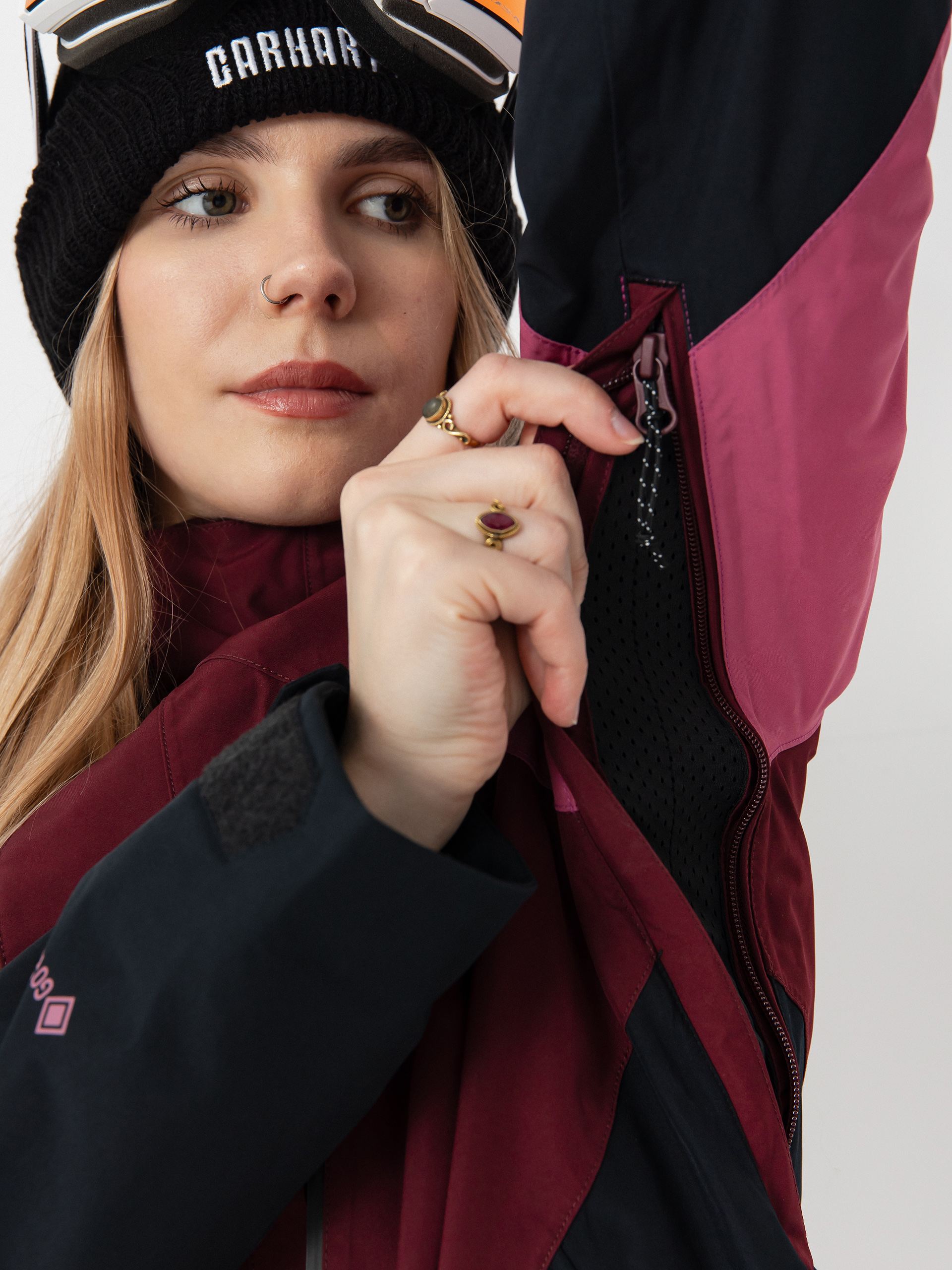 Damska Kurtka snowboardowa Volcom V.Co Aris Ins Gore (burgundy)