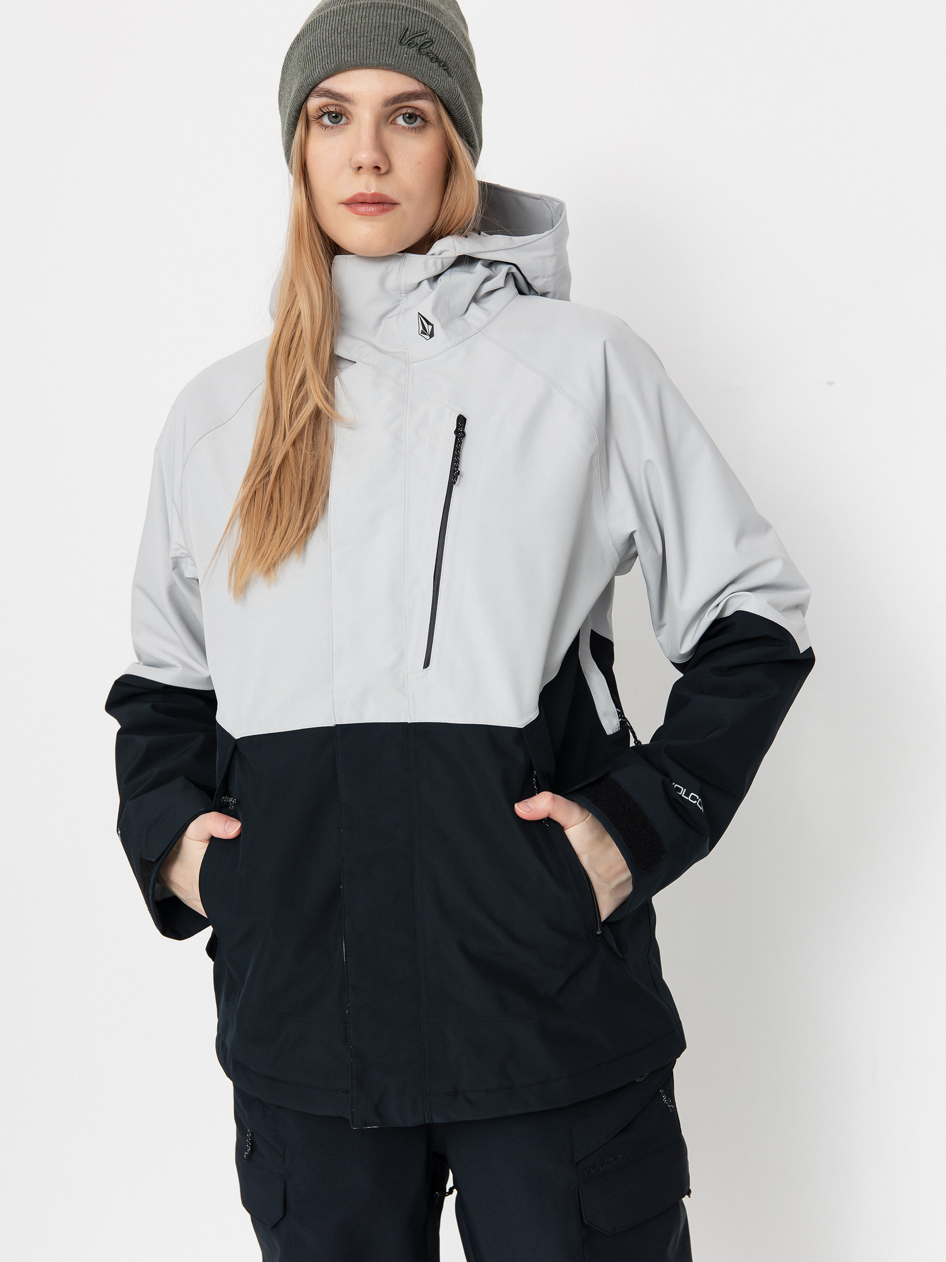Damska Kurtka snowboardowa Volcom V.Co Aris Ins Gore (cloud grey)
