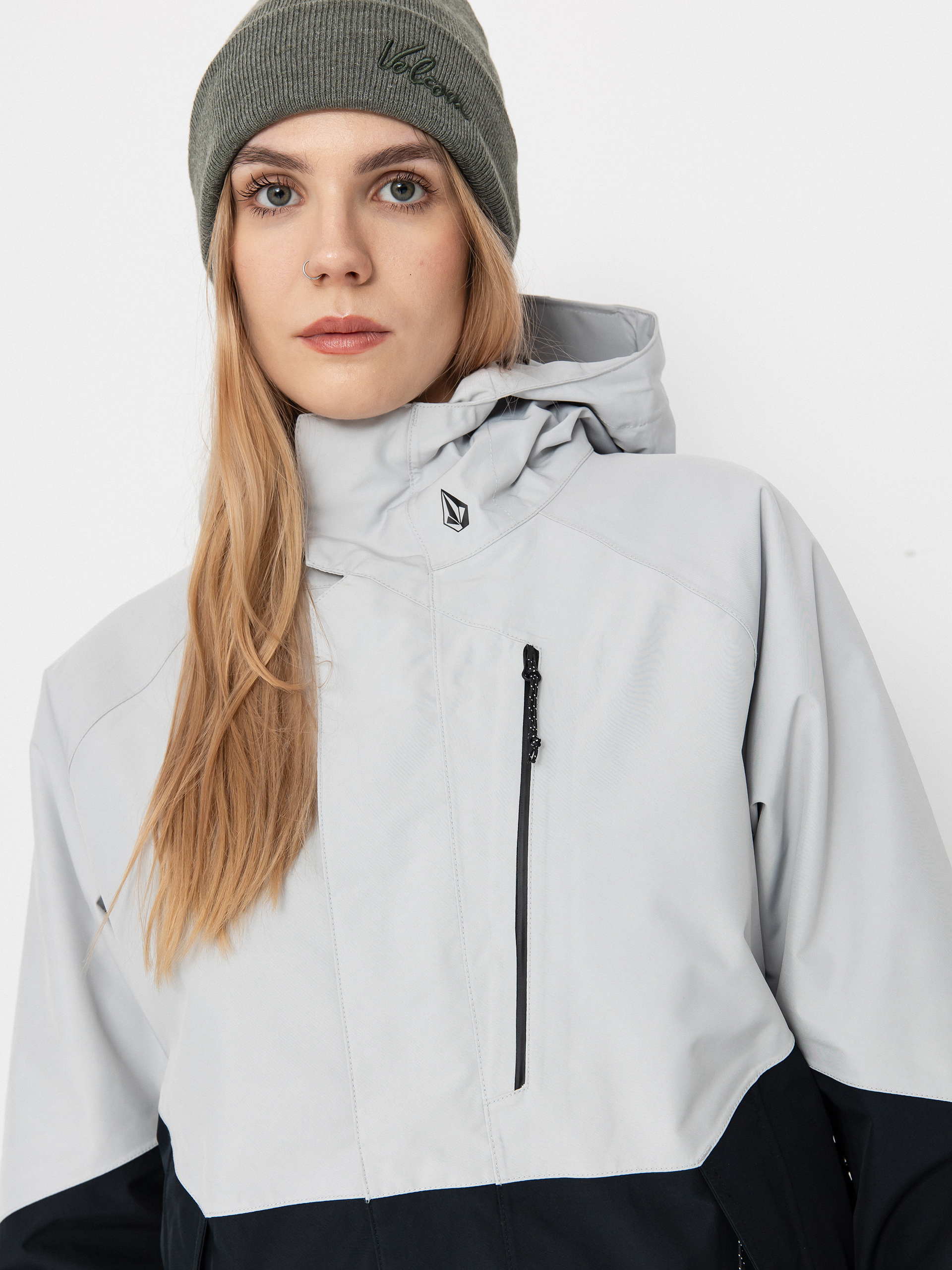 Damska Kurtka snowboardowa Volcom V.Co Aris Ins Gore (cloud grey)