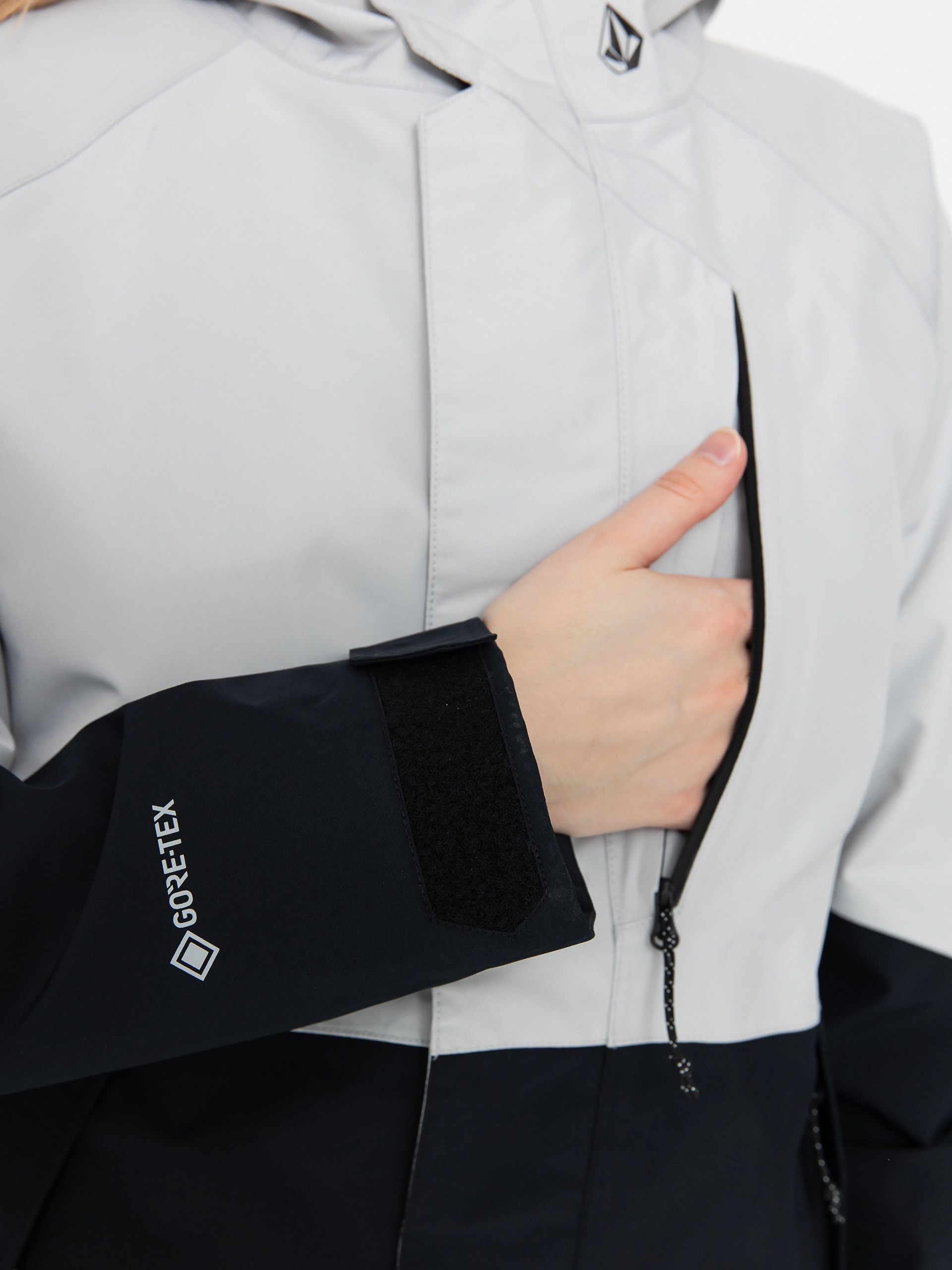 Damska Kurtka snowboardowa Volcom V.Co Aris Ins Gore (cloud grey)