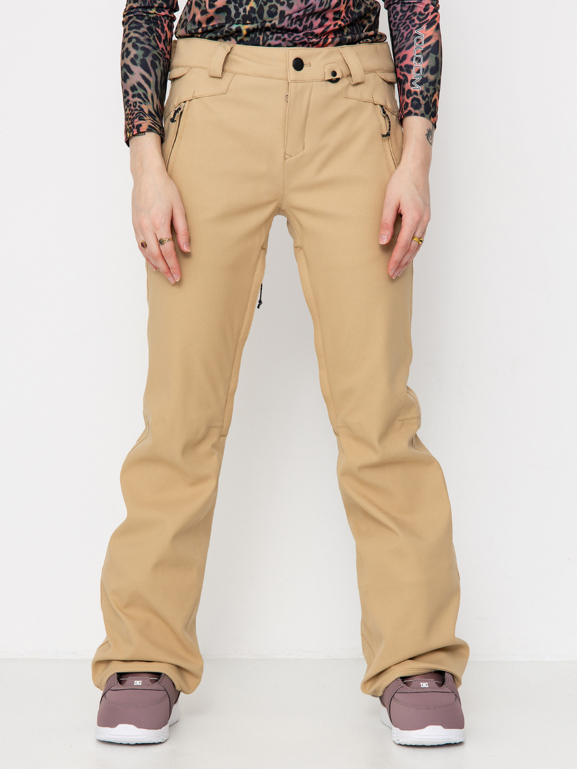 Spodnie snowboardowe Volcom Genus Stretch Wmn (sand)