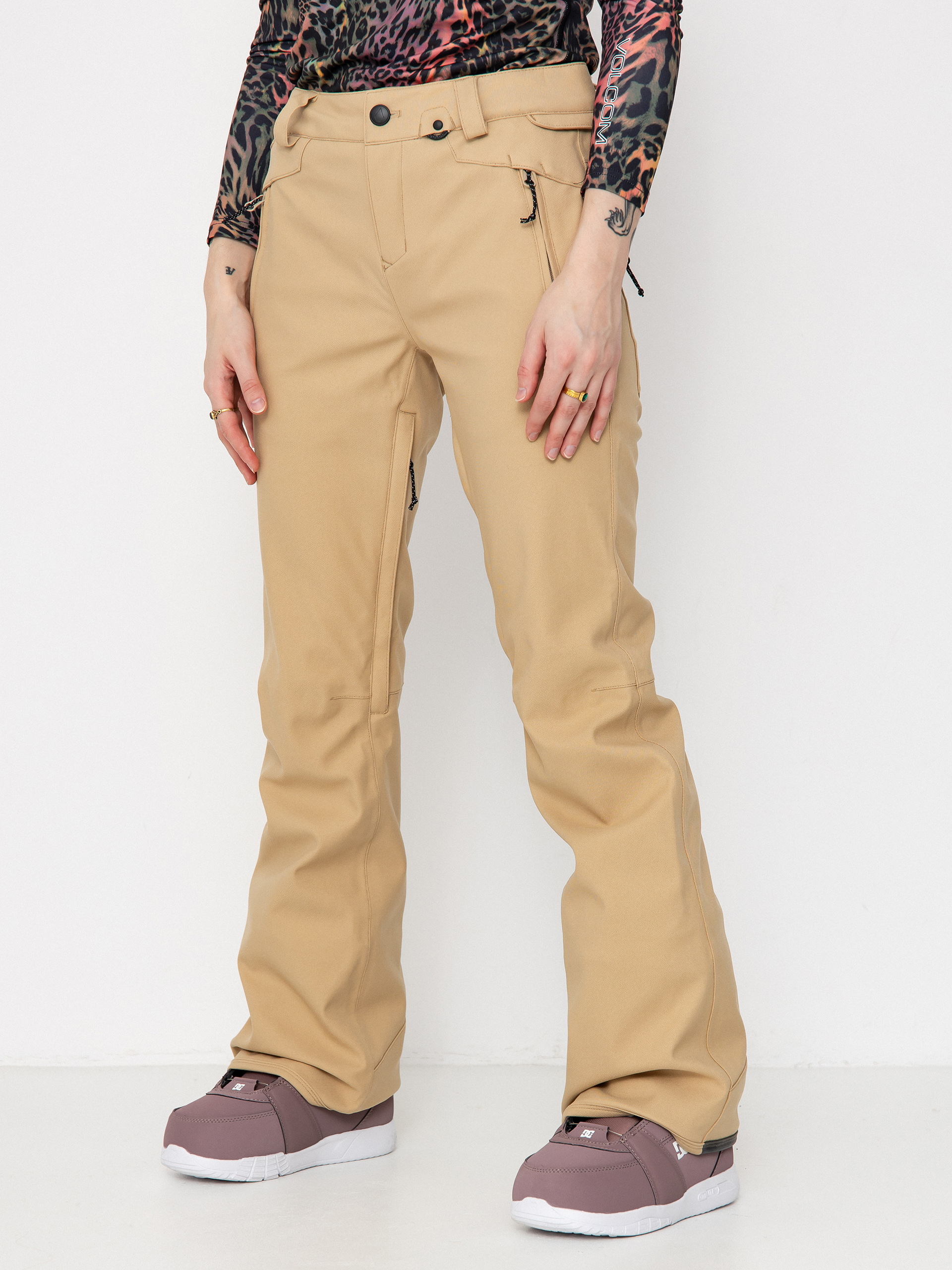 Damskie Spodnie snowboardowe Volcom Genus Stretch (sand)