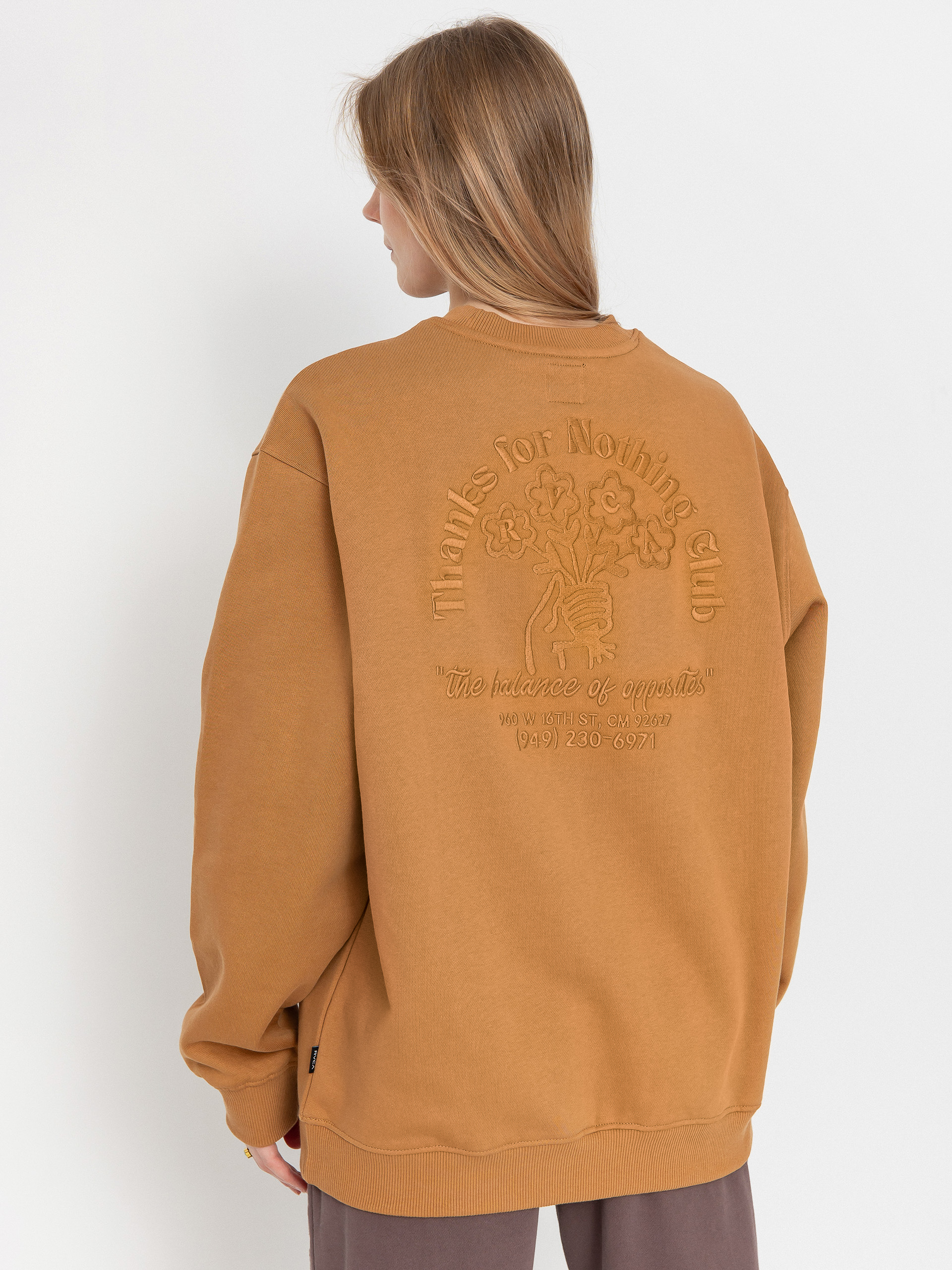 Bluza RVCA Thanks For Nothing Crew (camel)