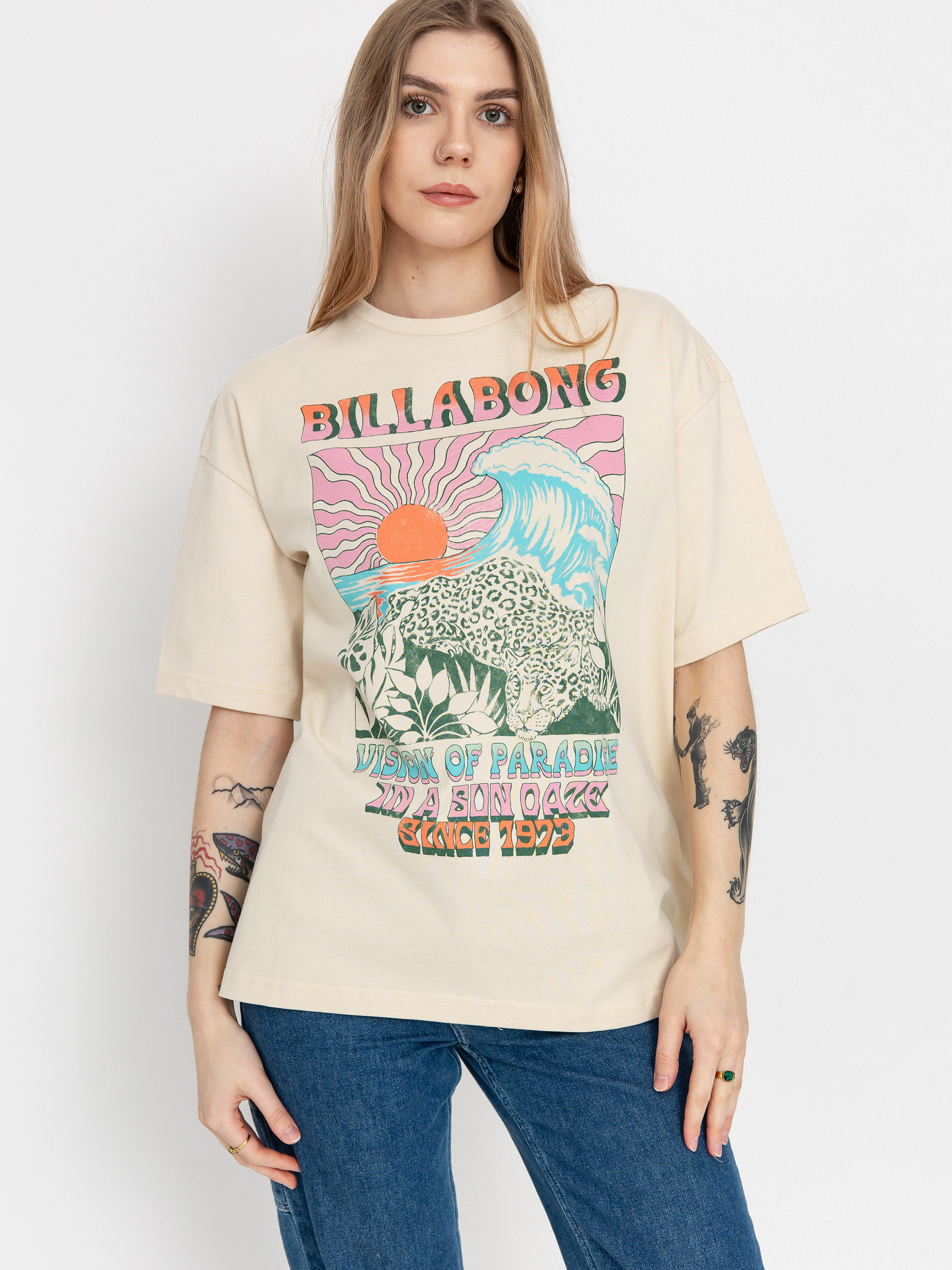 T-shirt Billabong Vision Of Parad Wmn (white cap)