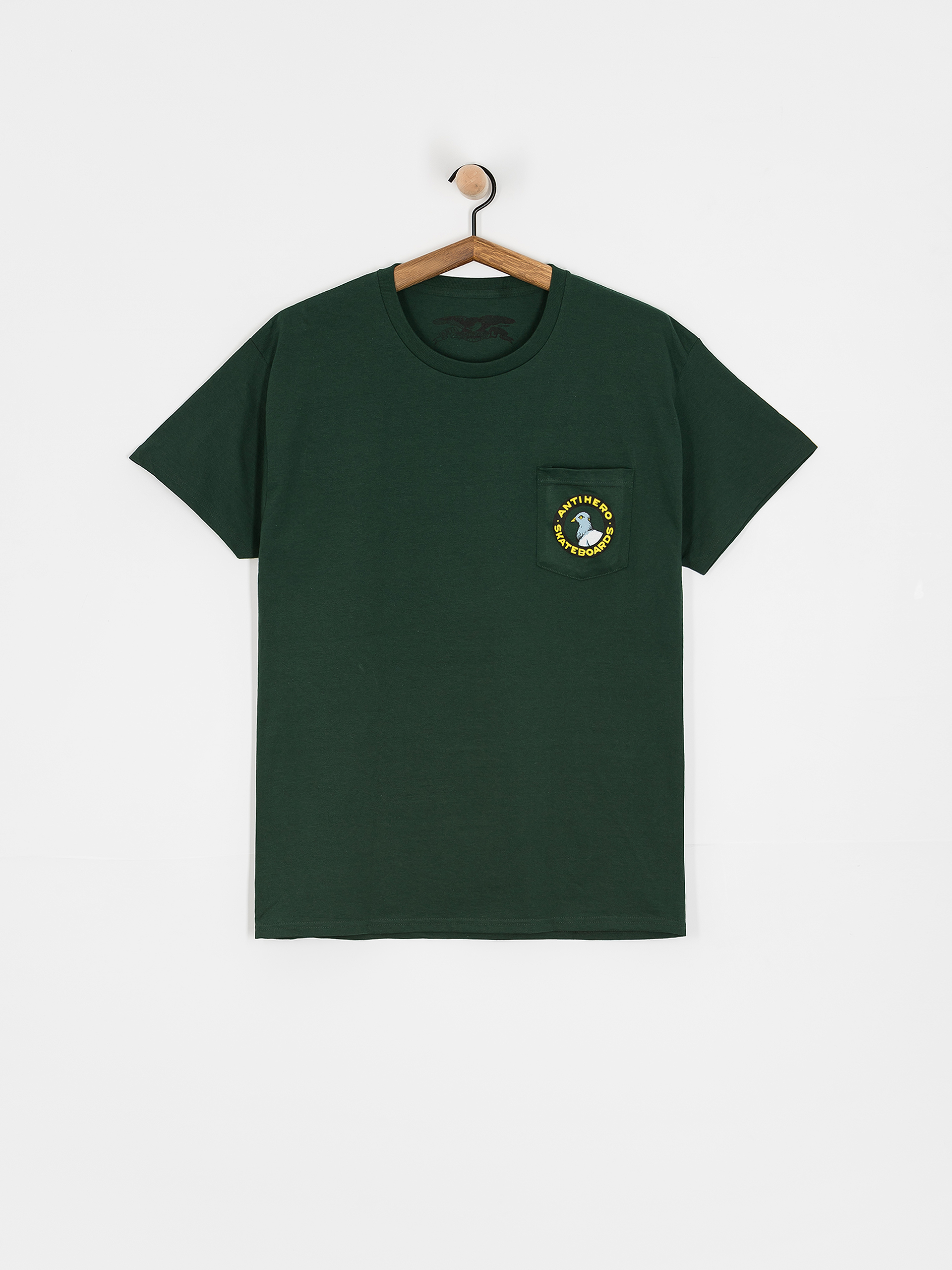 T-shirt Antihero Pkt Pgn Rnd Fr (green/mt)