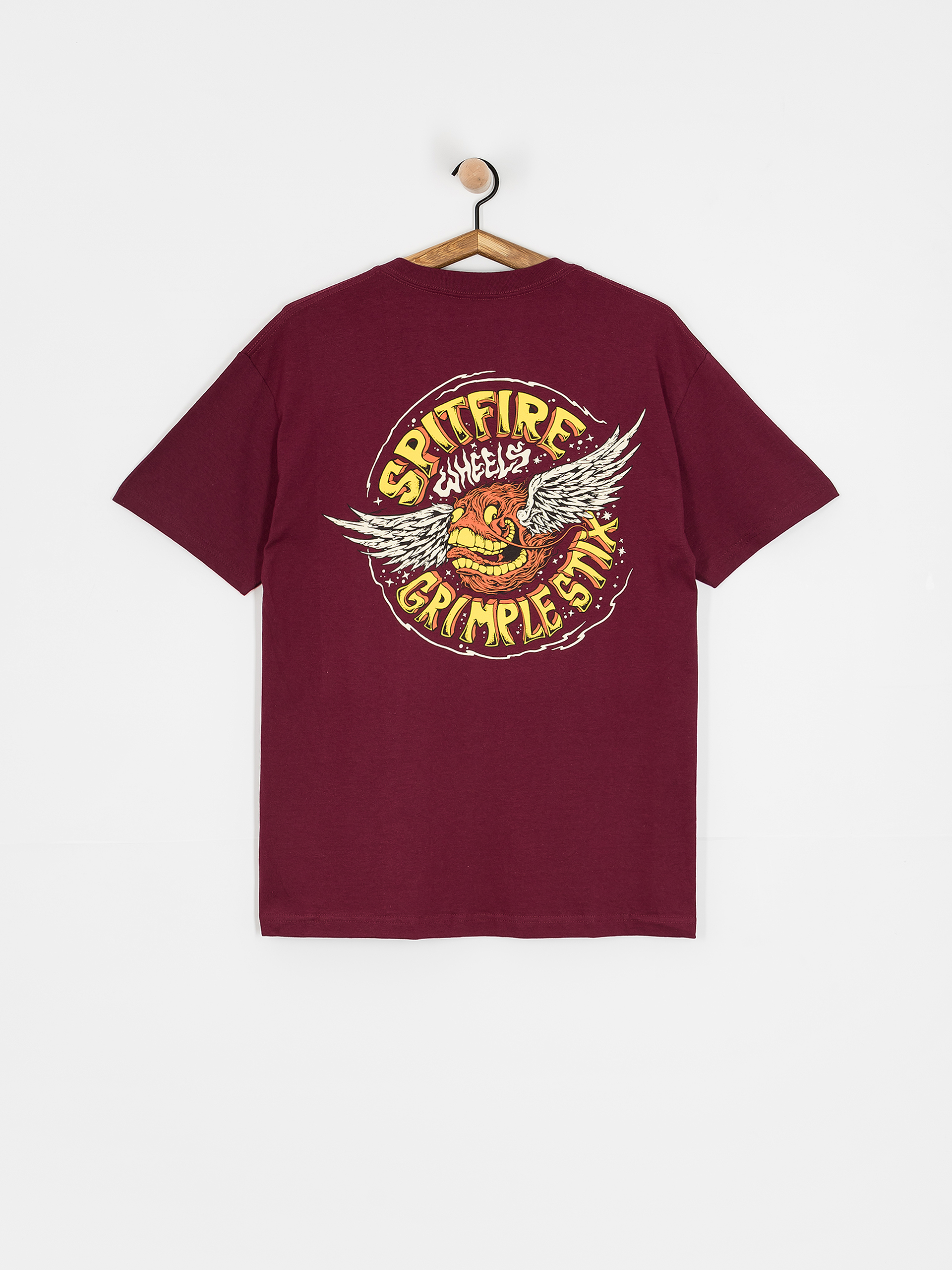 T-shirt Spitfire Flying Grimple (burgundy)