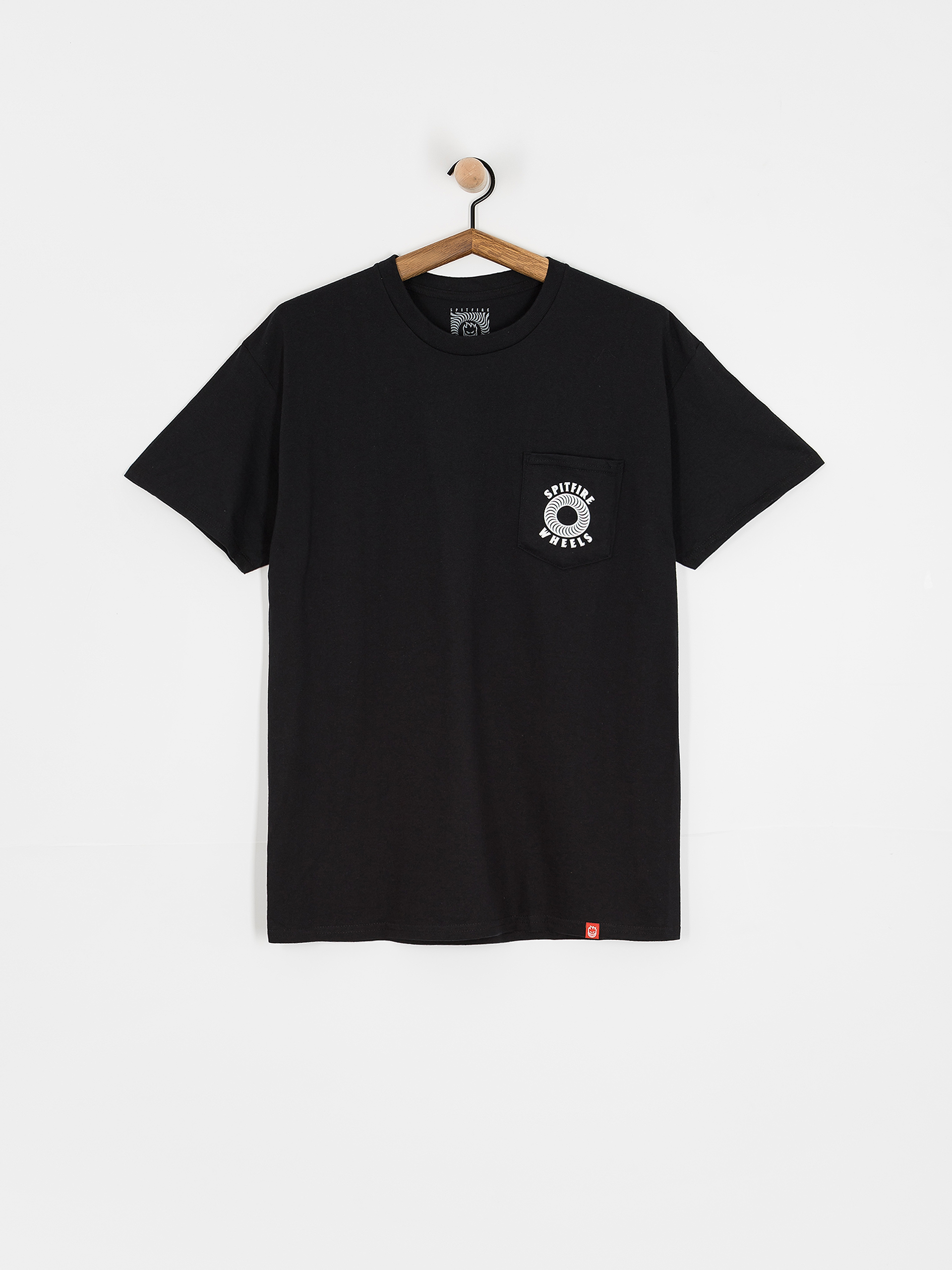 T-shirt Spitfire Pkt Hlw Cls (black/white)