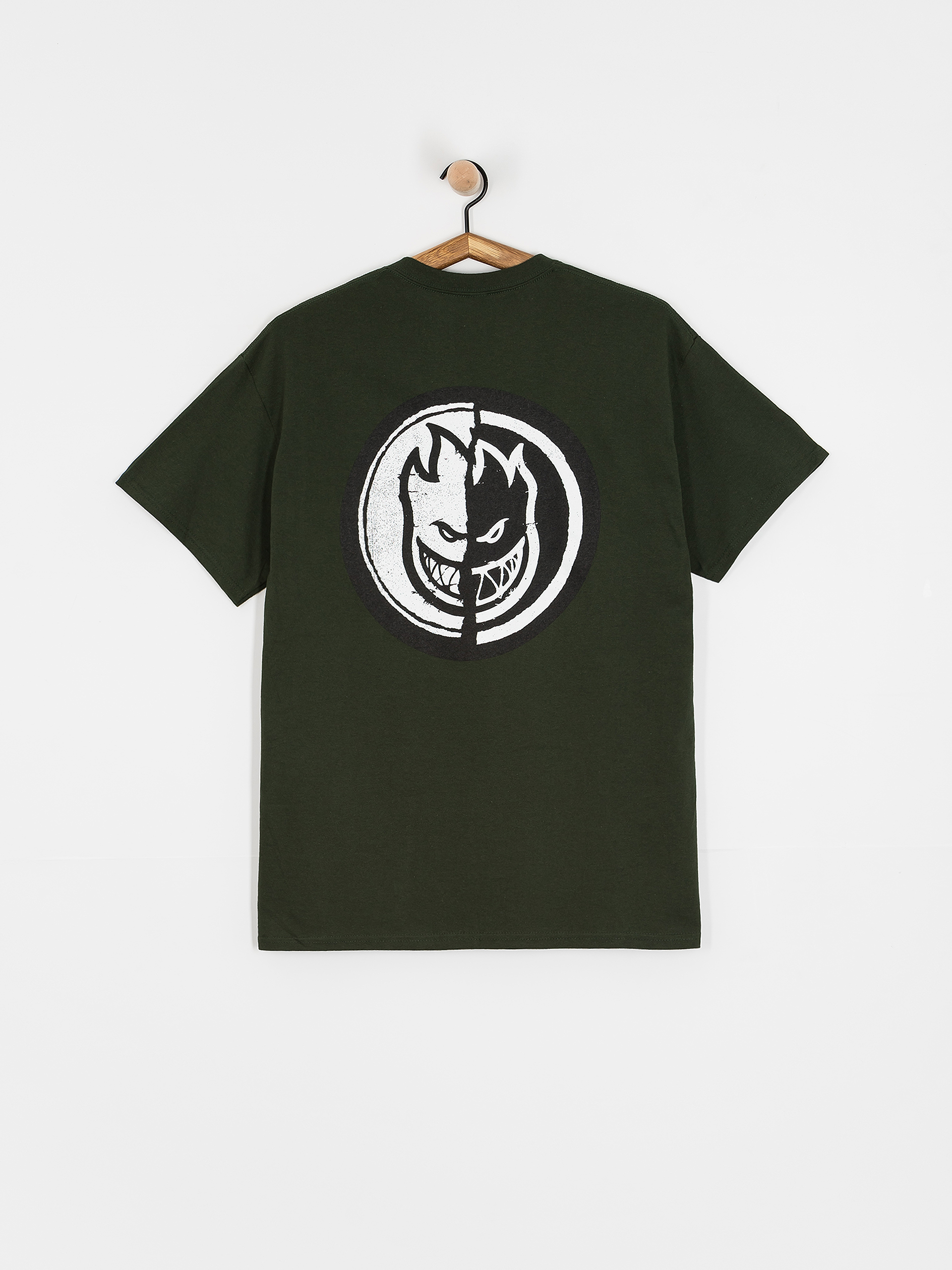 T-shirt Spitfire Pkt Ying Yang Fr (green/black)