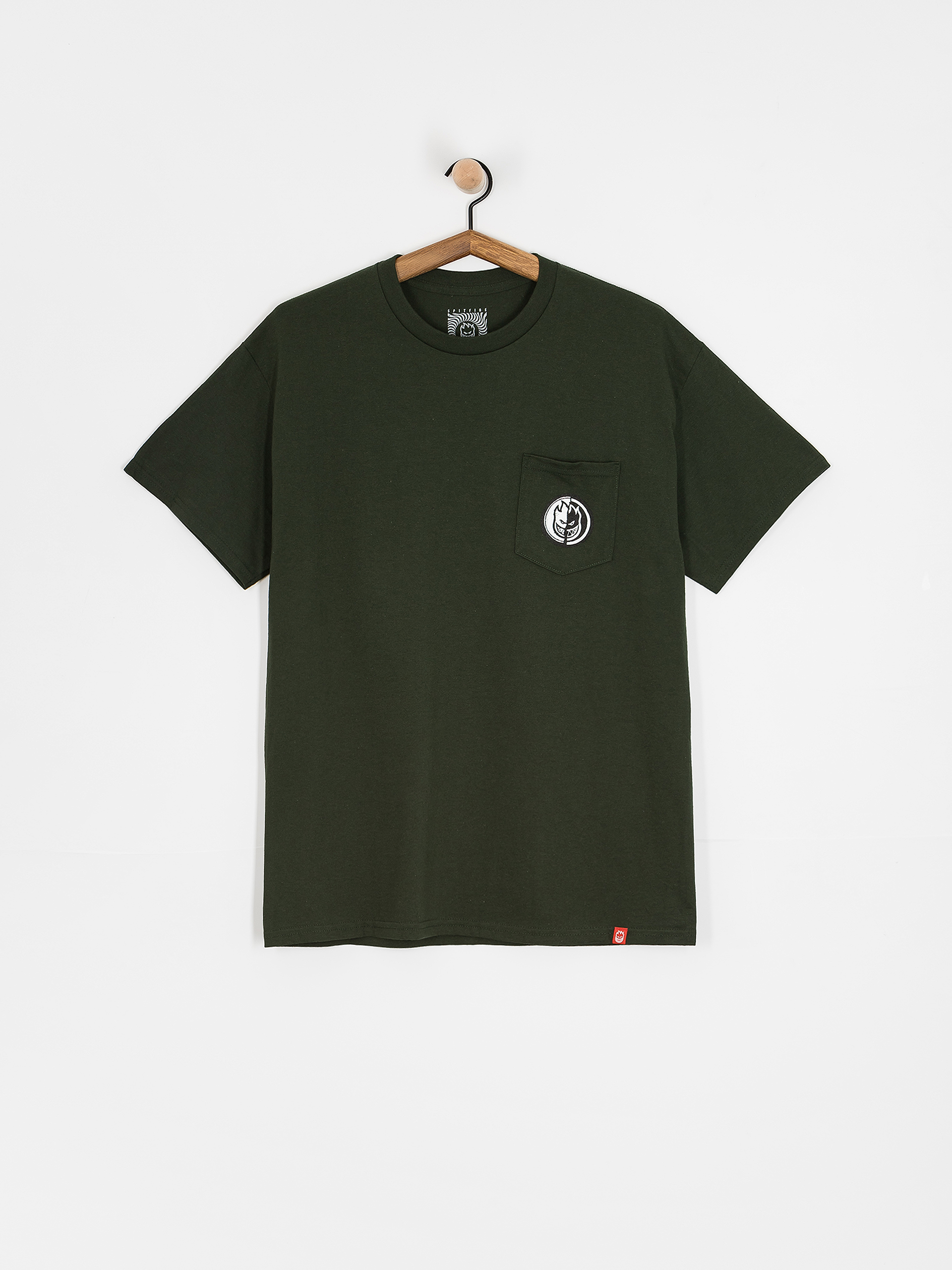 T-shirt Spitfire Pkt Ying Yang Fr (green/black)