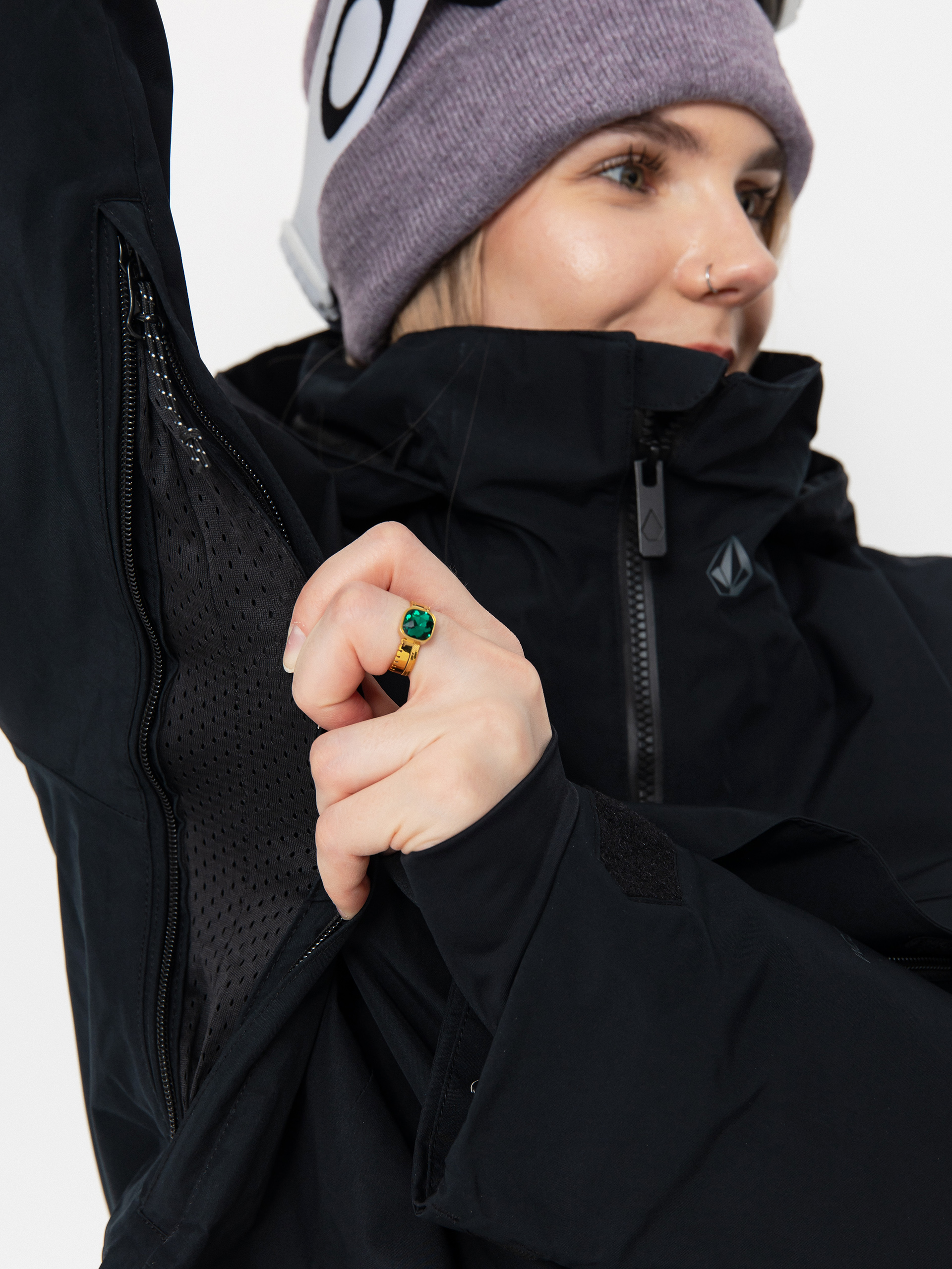 Damska Kurtka snowboardowa Volcom Fern Ins Gore Pullover (black)