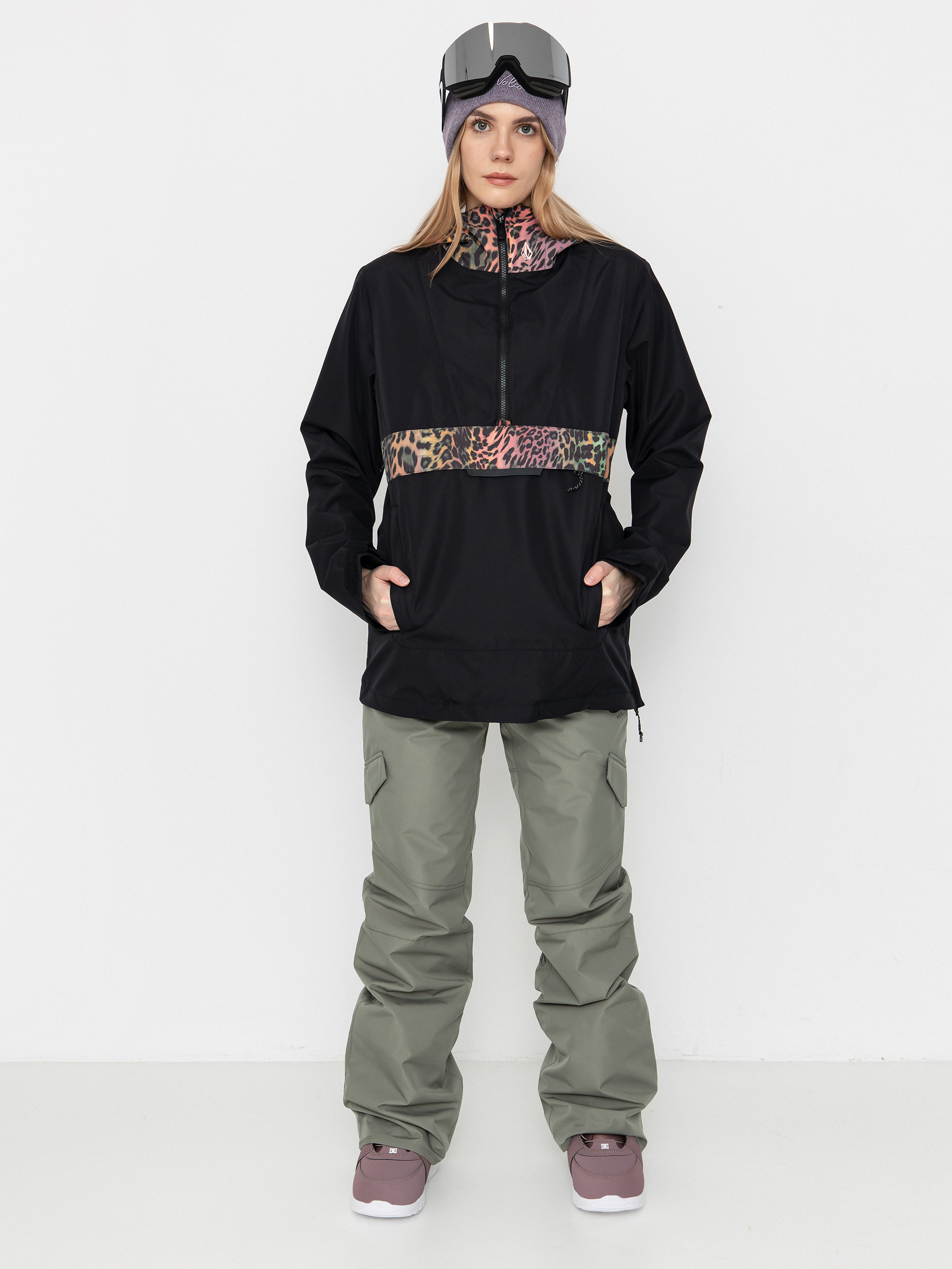 Kurtka snowboardowa Volcom Ashfield Pullover Wmn (black)