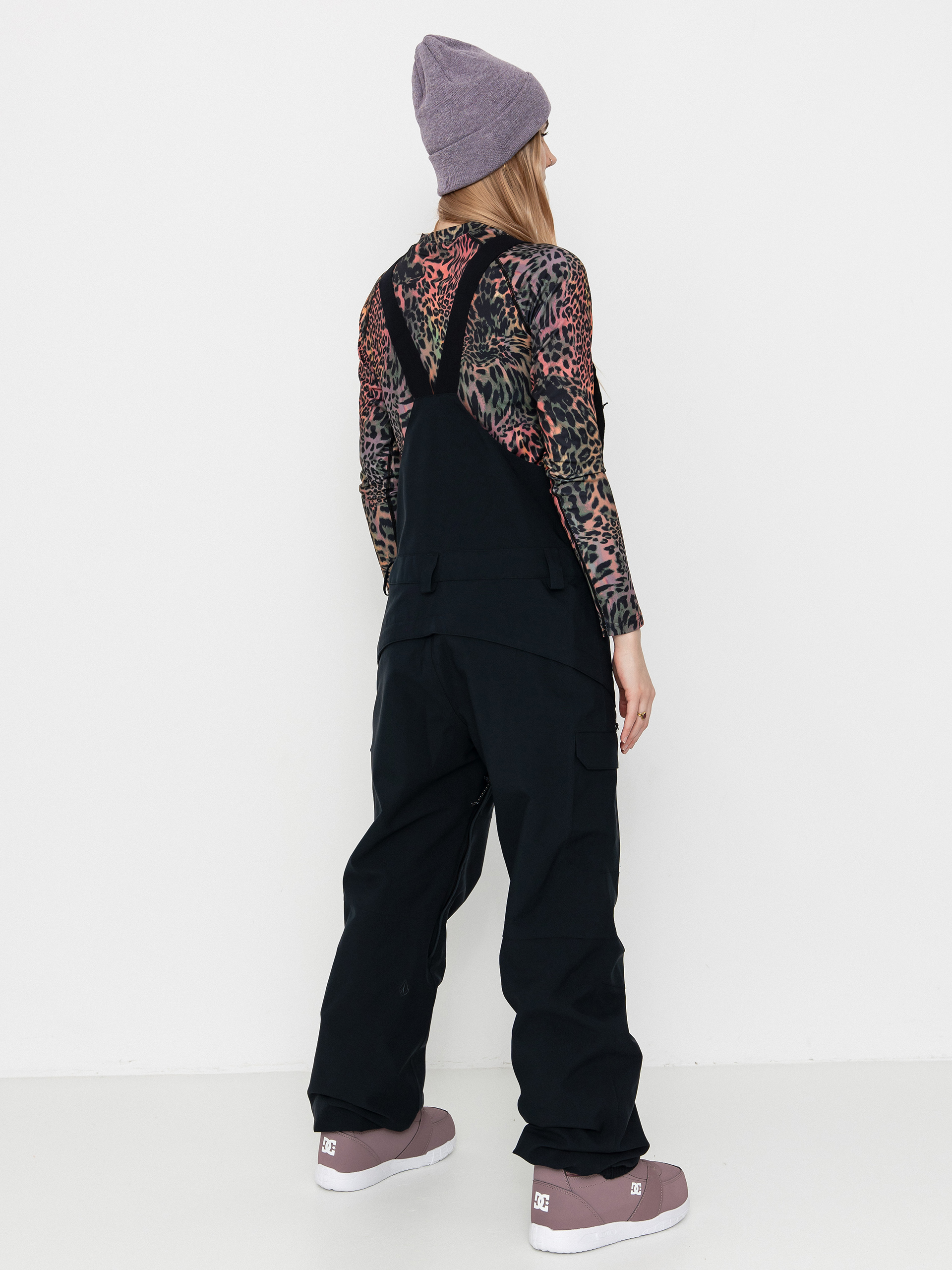 Damskie Spodnie snowboardowe Volcom Creston 3D Stretch Bib Overall (black)
