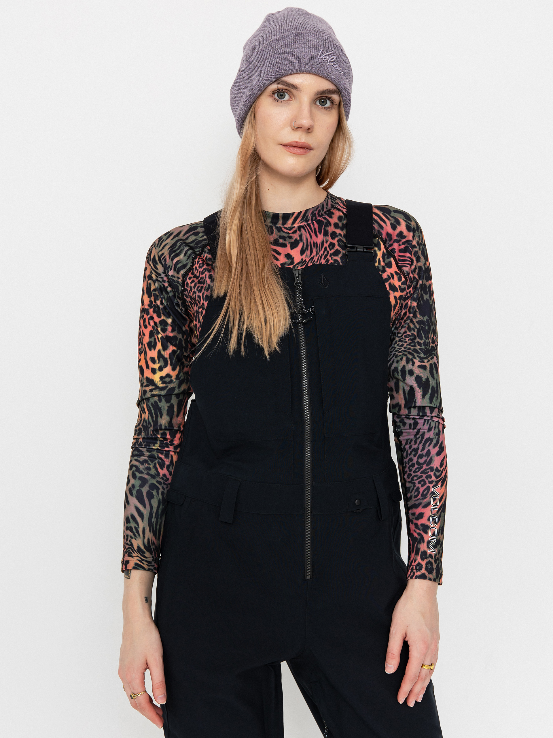 Damskie Spodnie snowboardowe Volcom Swift Bib Overall (black)