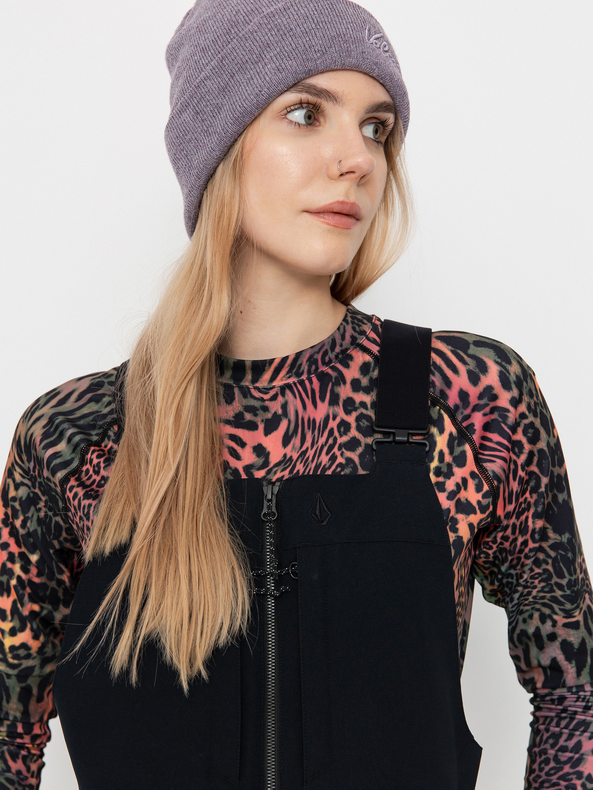 Damskie Spodnie snowboardowe Volcom Swift Bib Overall (black)