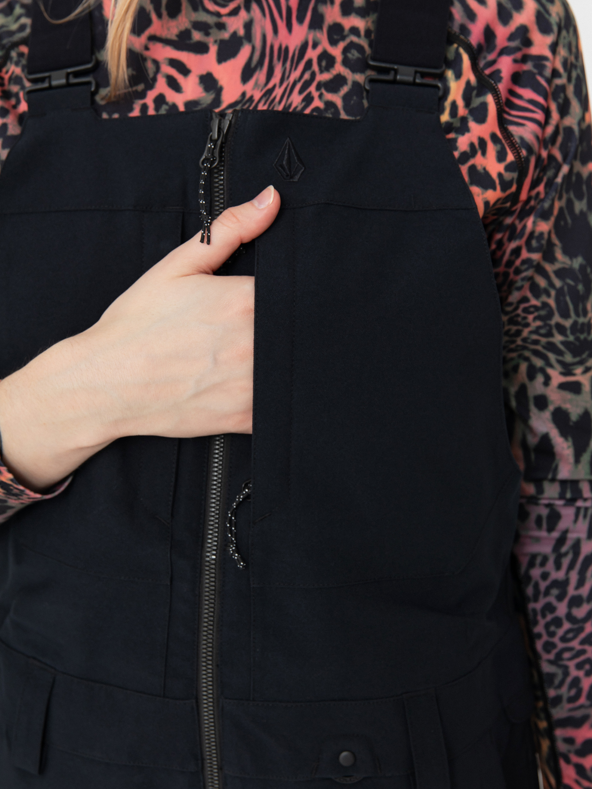 Damskie Spodnie snowboardowe Volcom Swift Bib Overall (black)