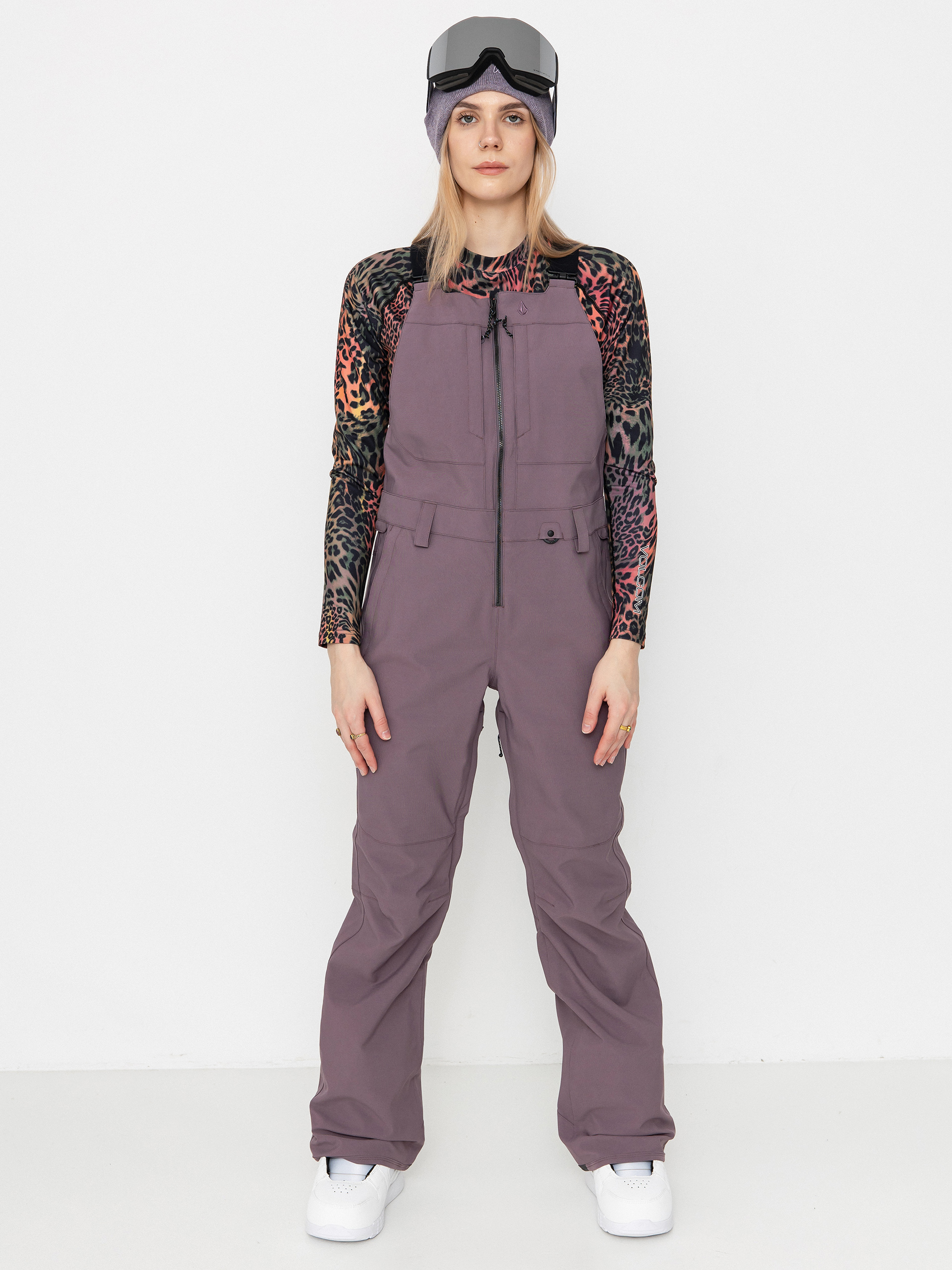 Spodnie snowboardowe Volcom Swift Bib Overall Wmn (dusty lavender)