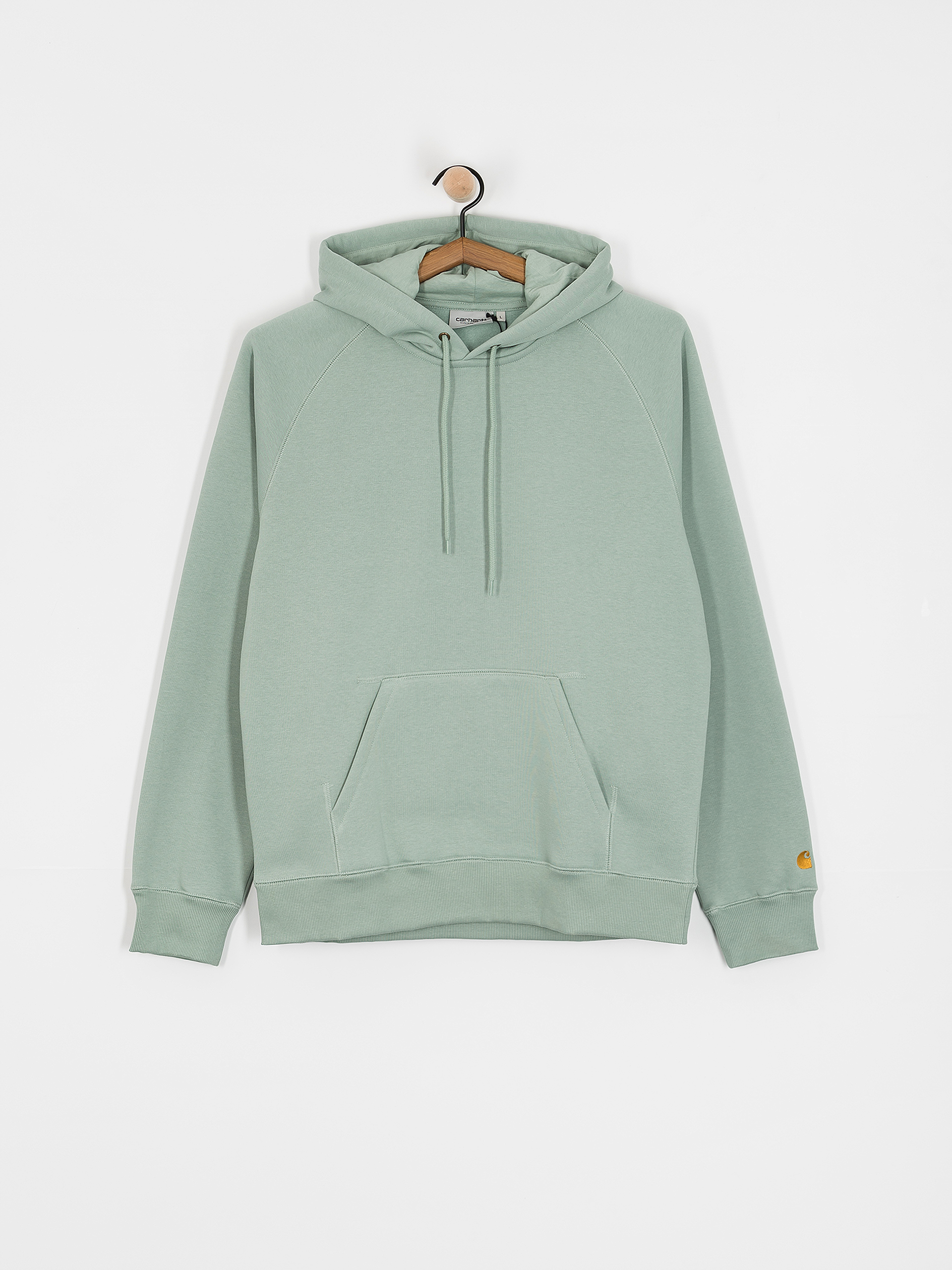 Bluza z kapturem Carhartt WIP Chase HD (frosted green/gold)