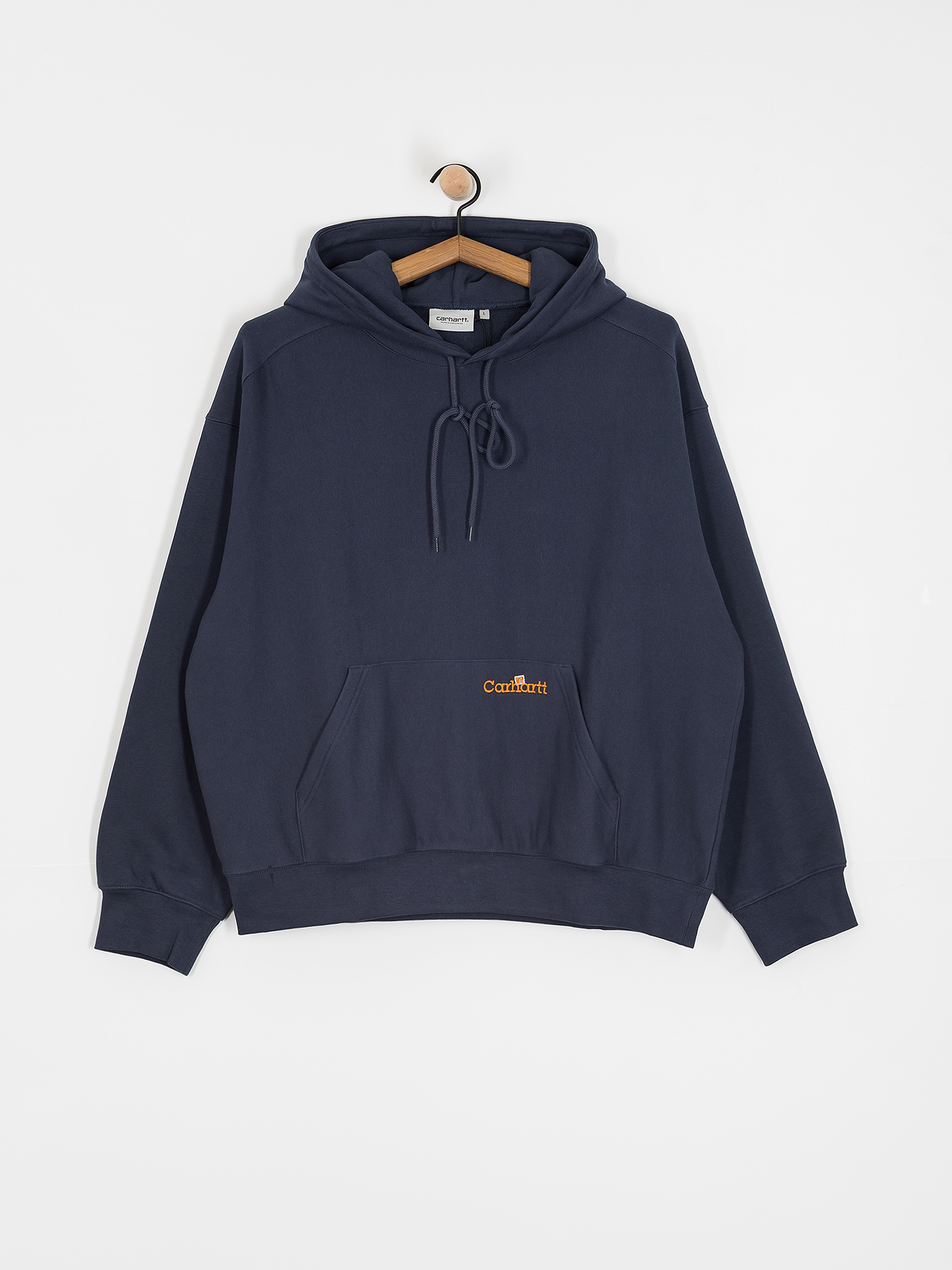 Bluza z kapturem Carhartt WIP Label Script HD (blue)