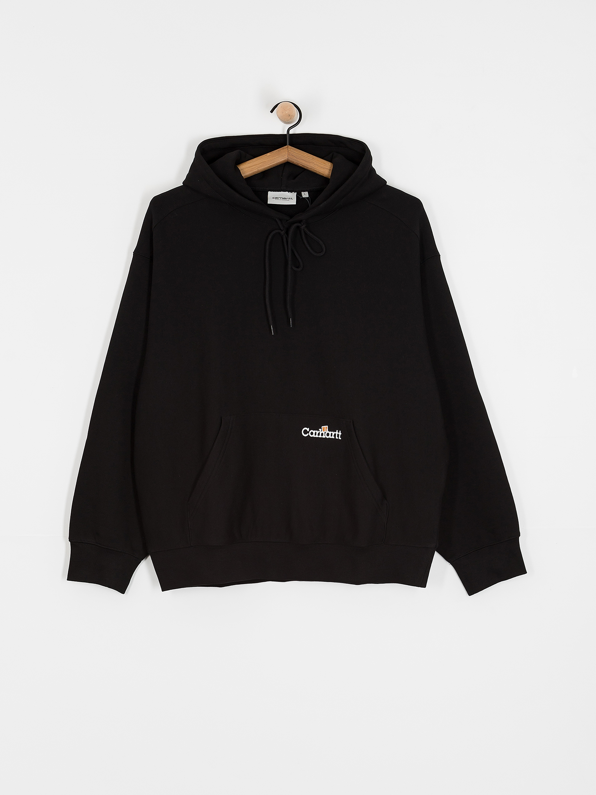 Bluza z kapturem Carhartt WIP Label Script HD (black)