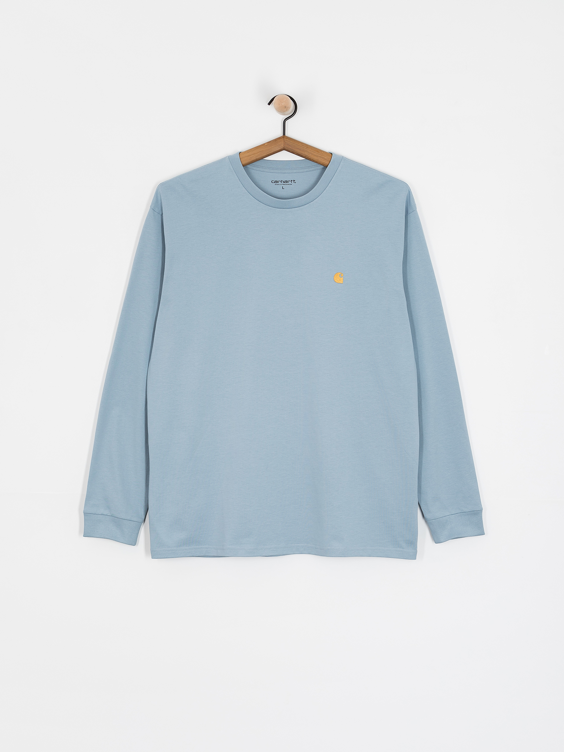 Longsleeve Carhartt WIP Chase (frosted blue/gold)