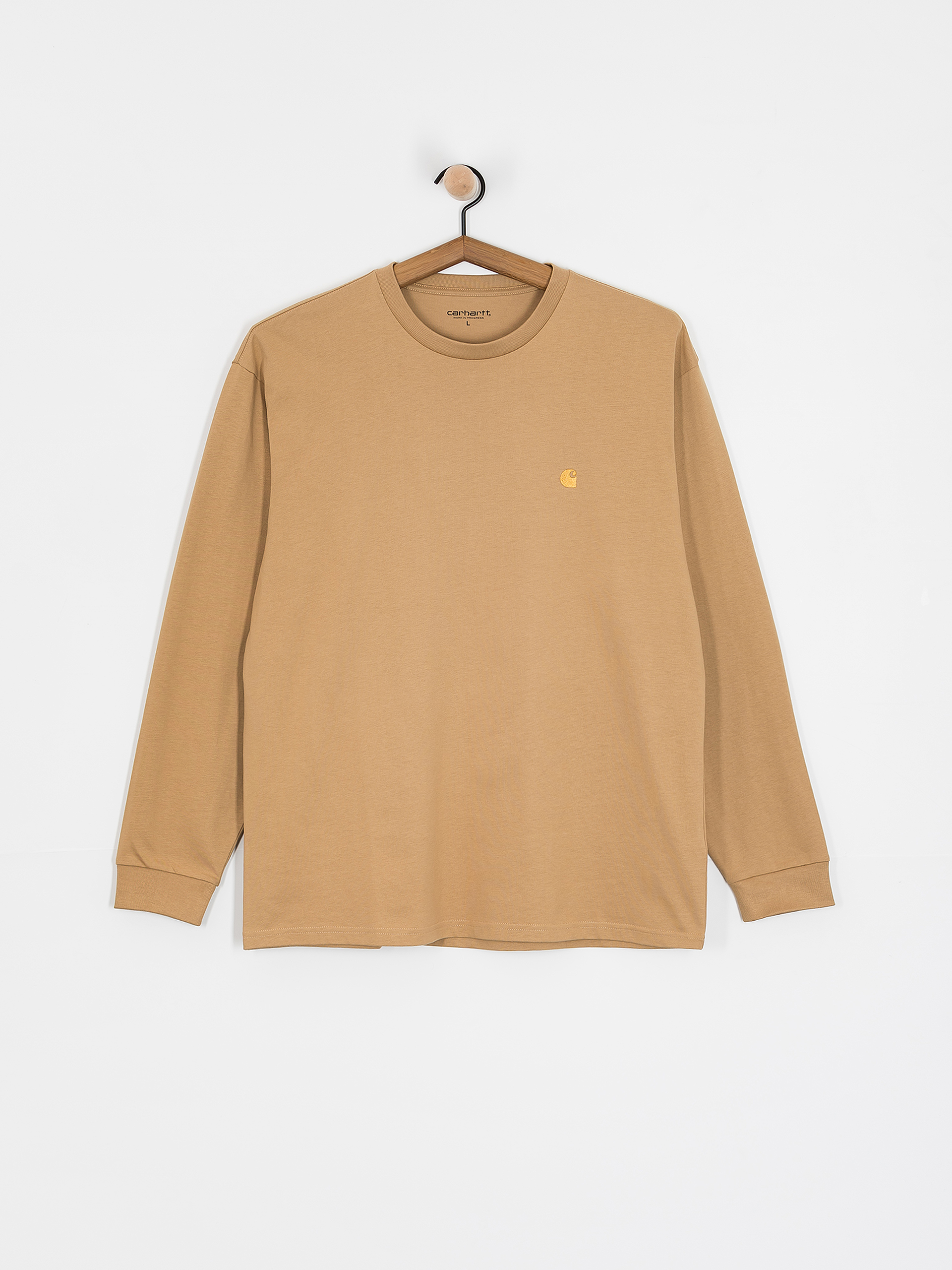 Longsleeve Carhartt WIP Chase (dusty h brown/gold)