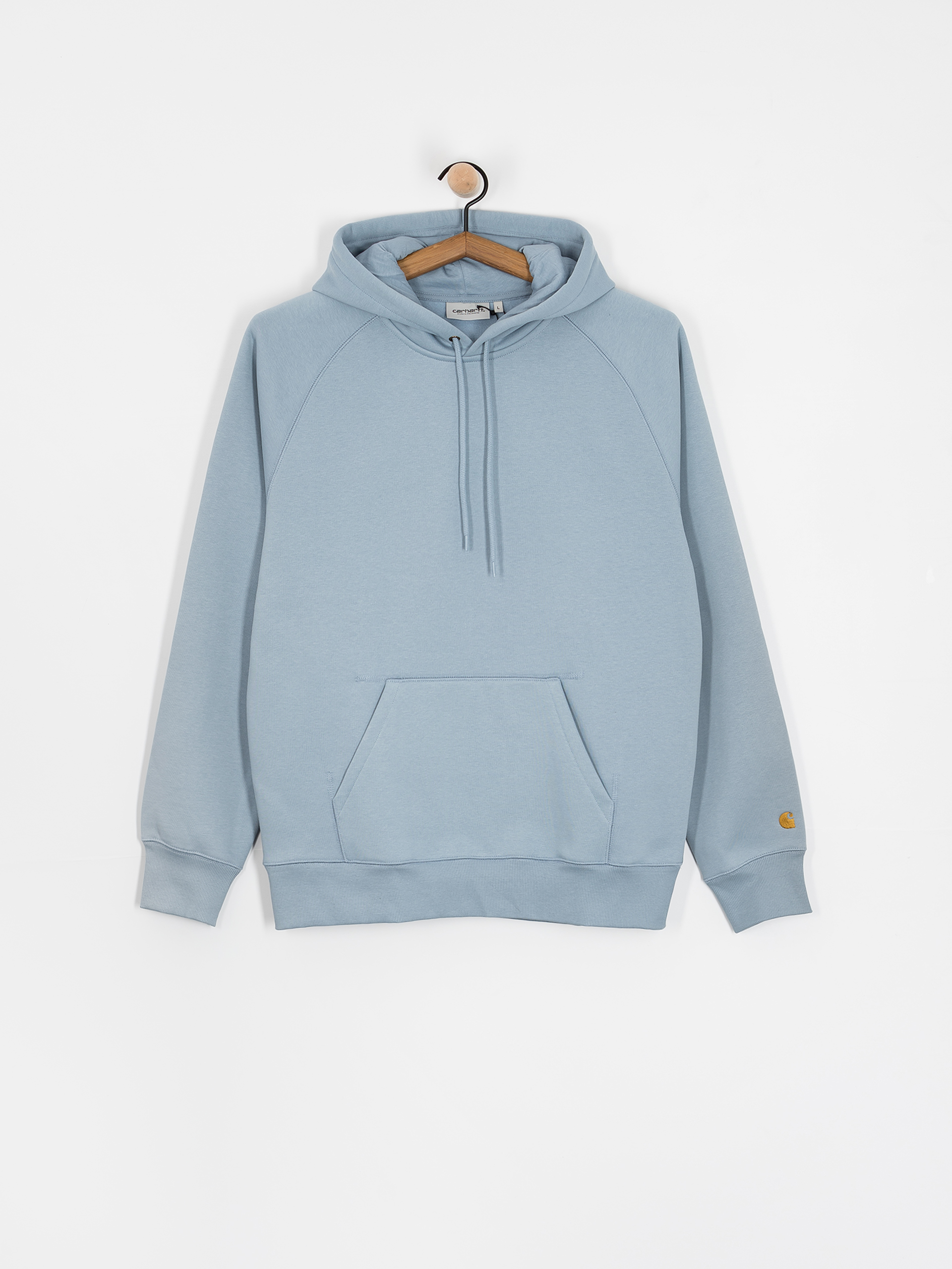 Bluza z kapturem Carhartt WIP Chase HD (frosted blue/gold)