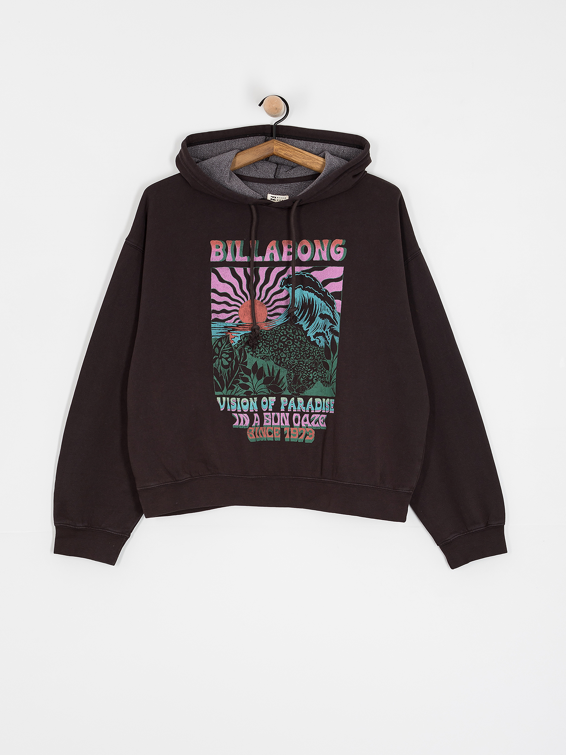 Bluza z kapturem Billabong Keep It Up HD Wmn (black sands)