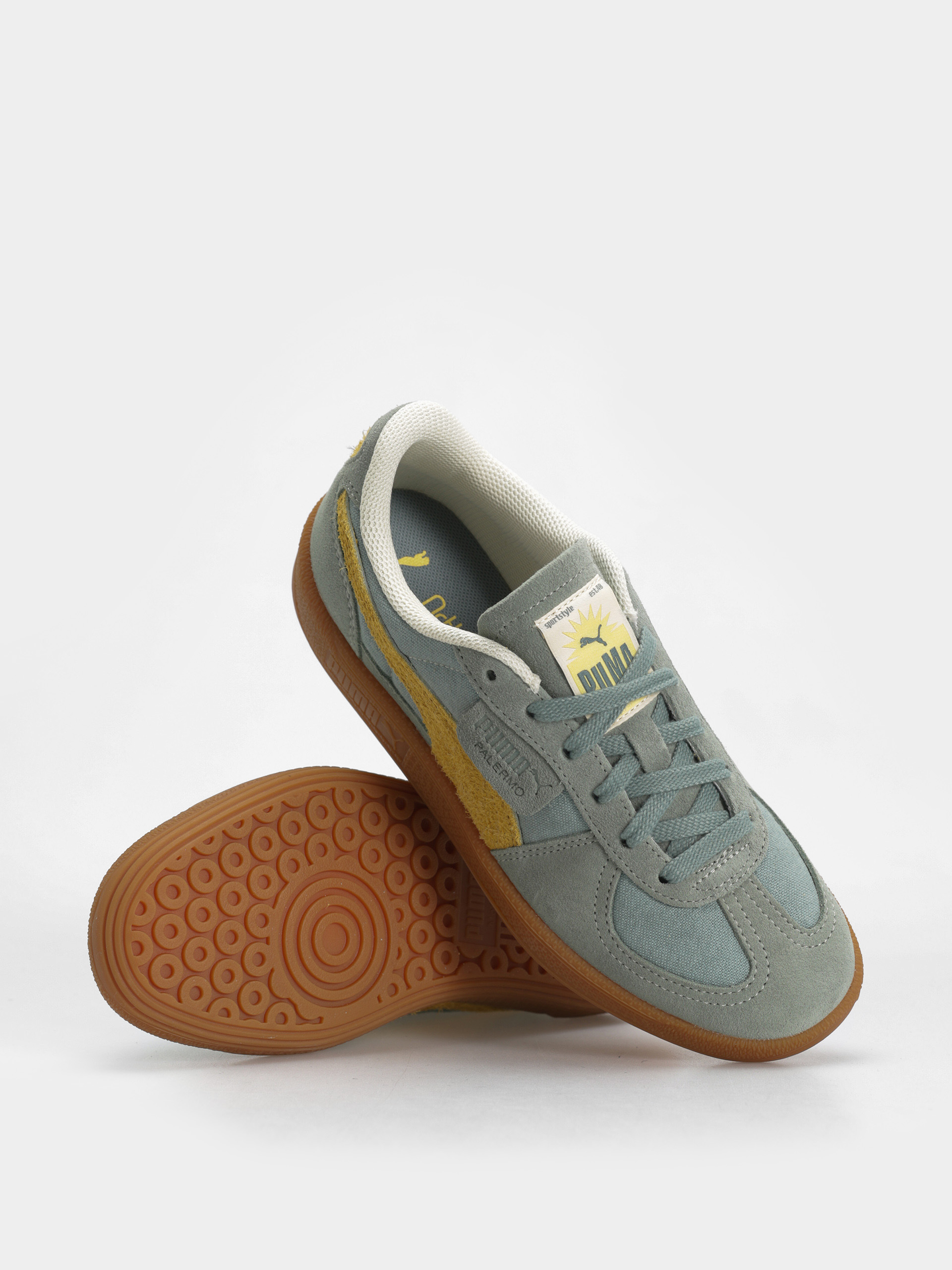 Buty Puma Palermo Weathered (green moon sunny yellow)