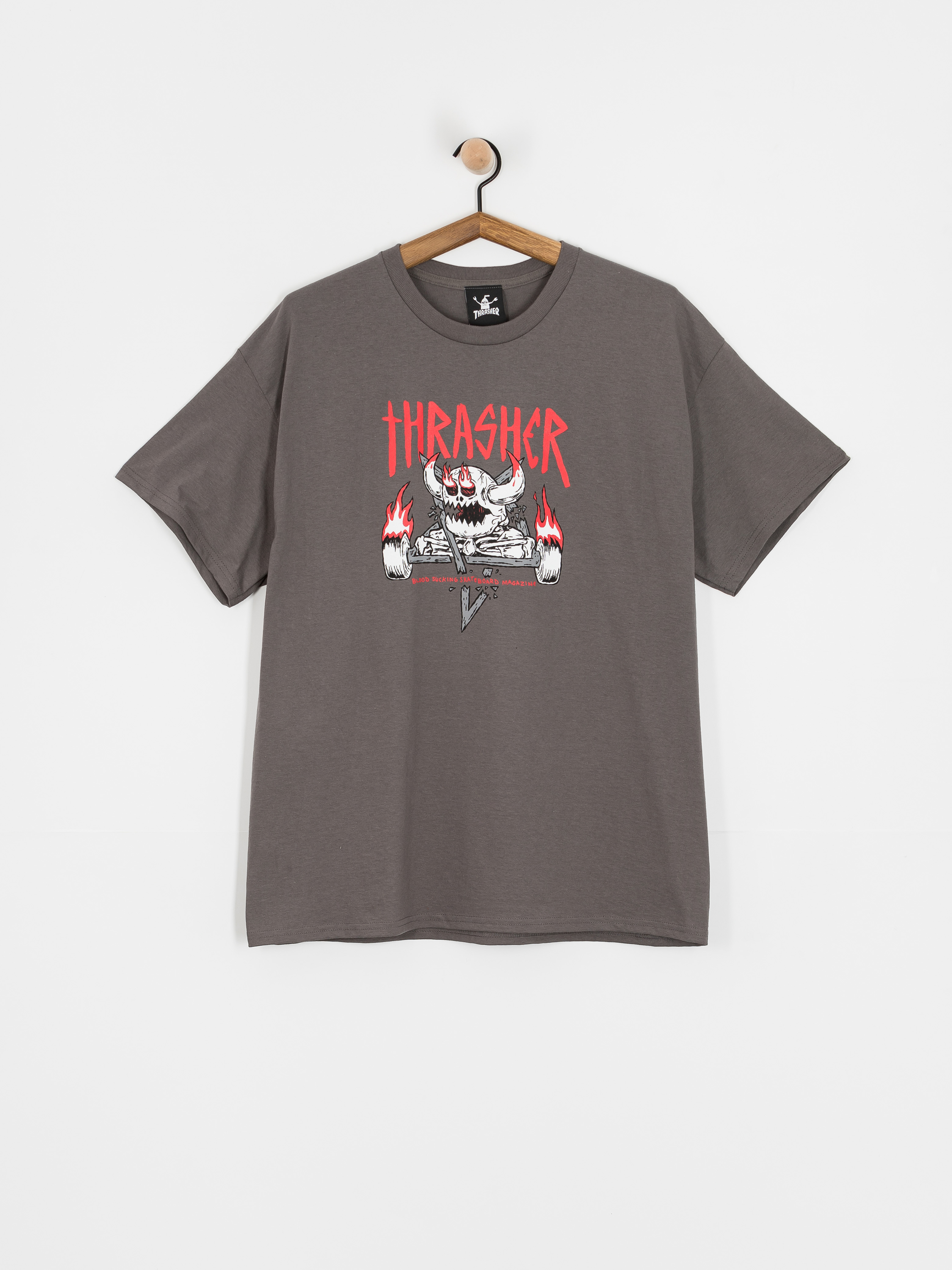 T-shirt Thrasher X Toy Machine Monster Gram (charcoal)