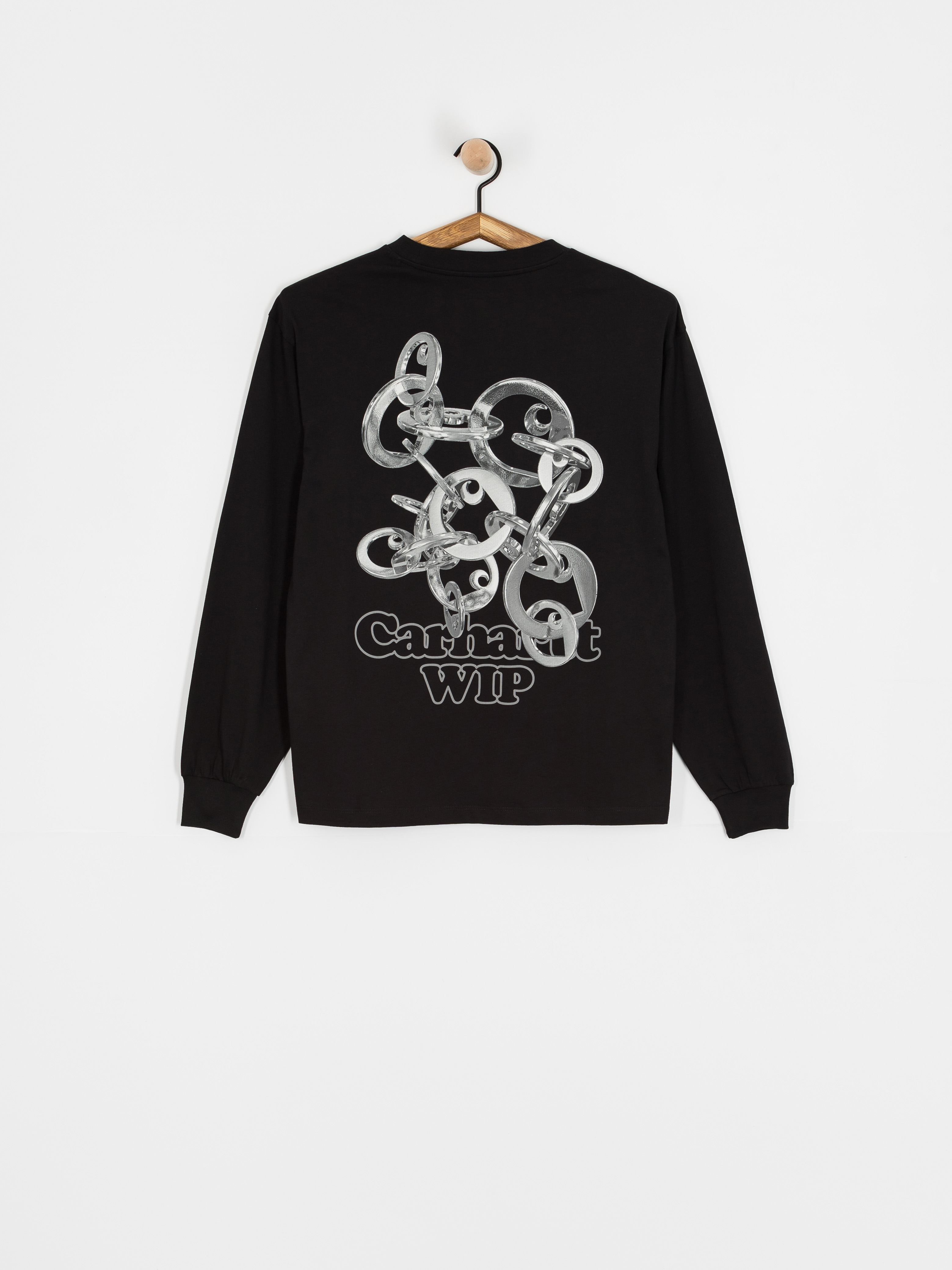 Longsleeve Carhartt WIP Linked Charms Wmn (black/silver)