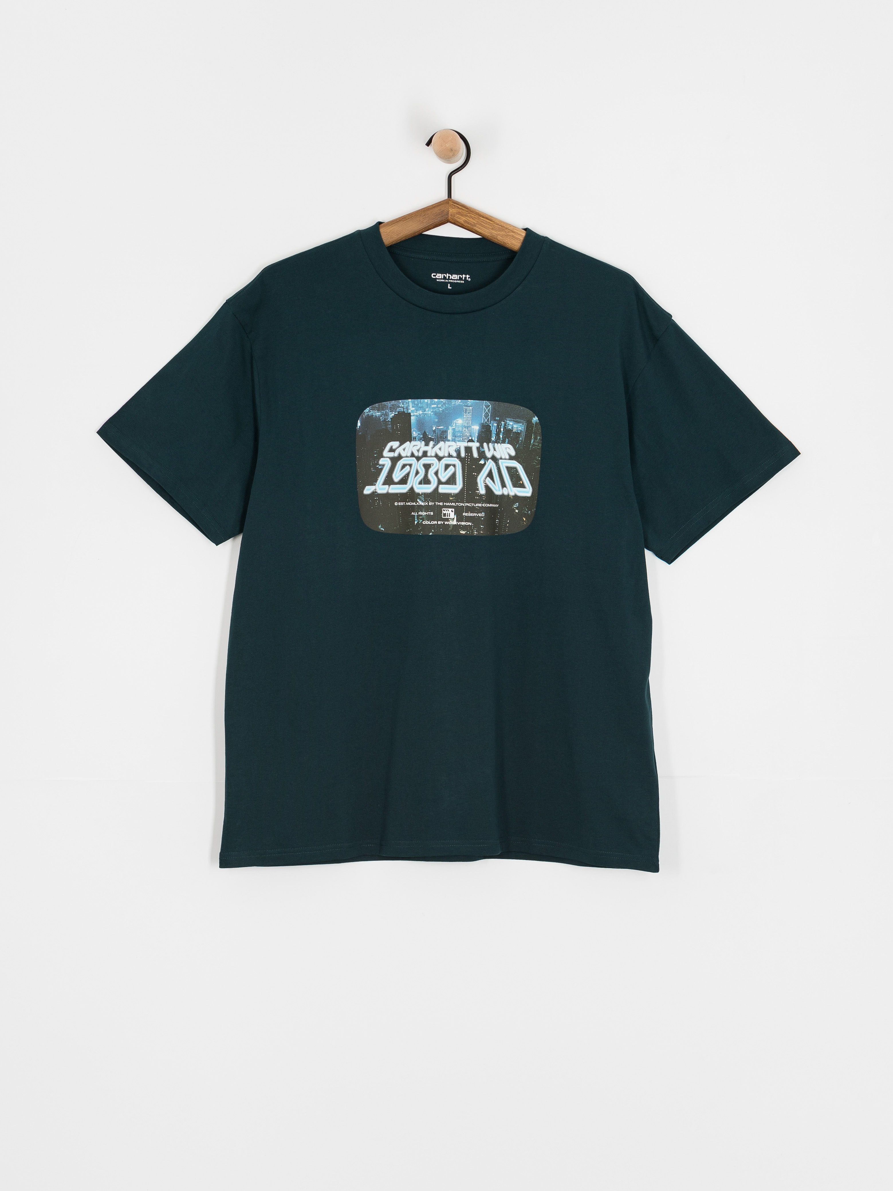 T-shirt Carhartt WIP Greatest Flicks (deep lagoon)