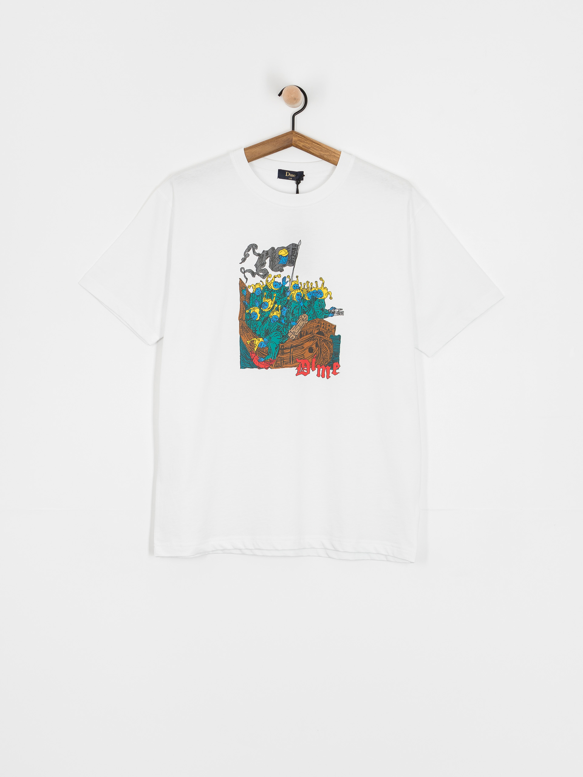 【DIME】 Rawdon T-Shirt / White Dime T-Shirt Rawdon - white (white)