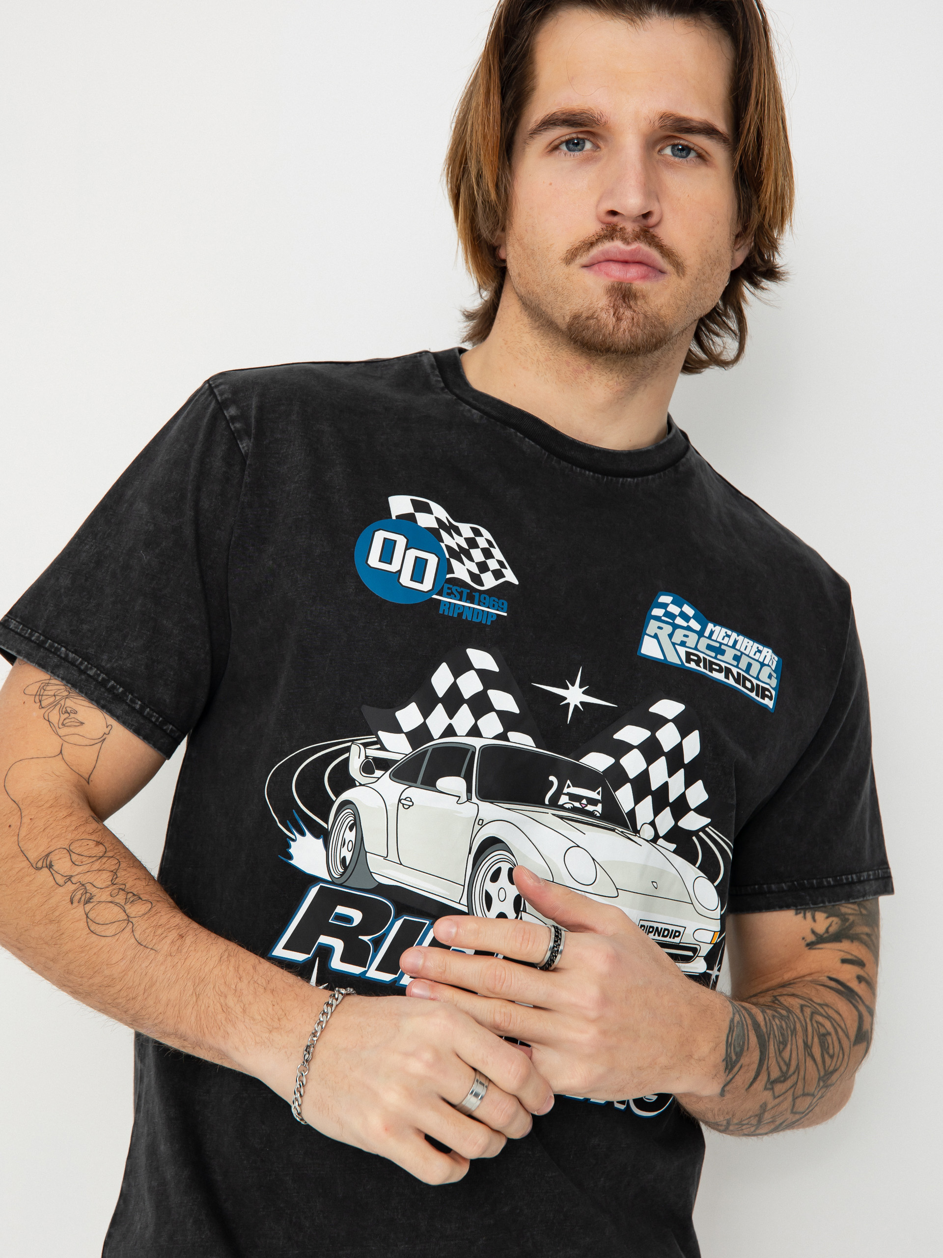 T-shirt RipNDip Ripnrace (black wash)