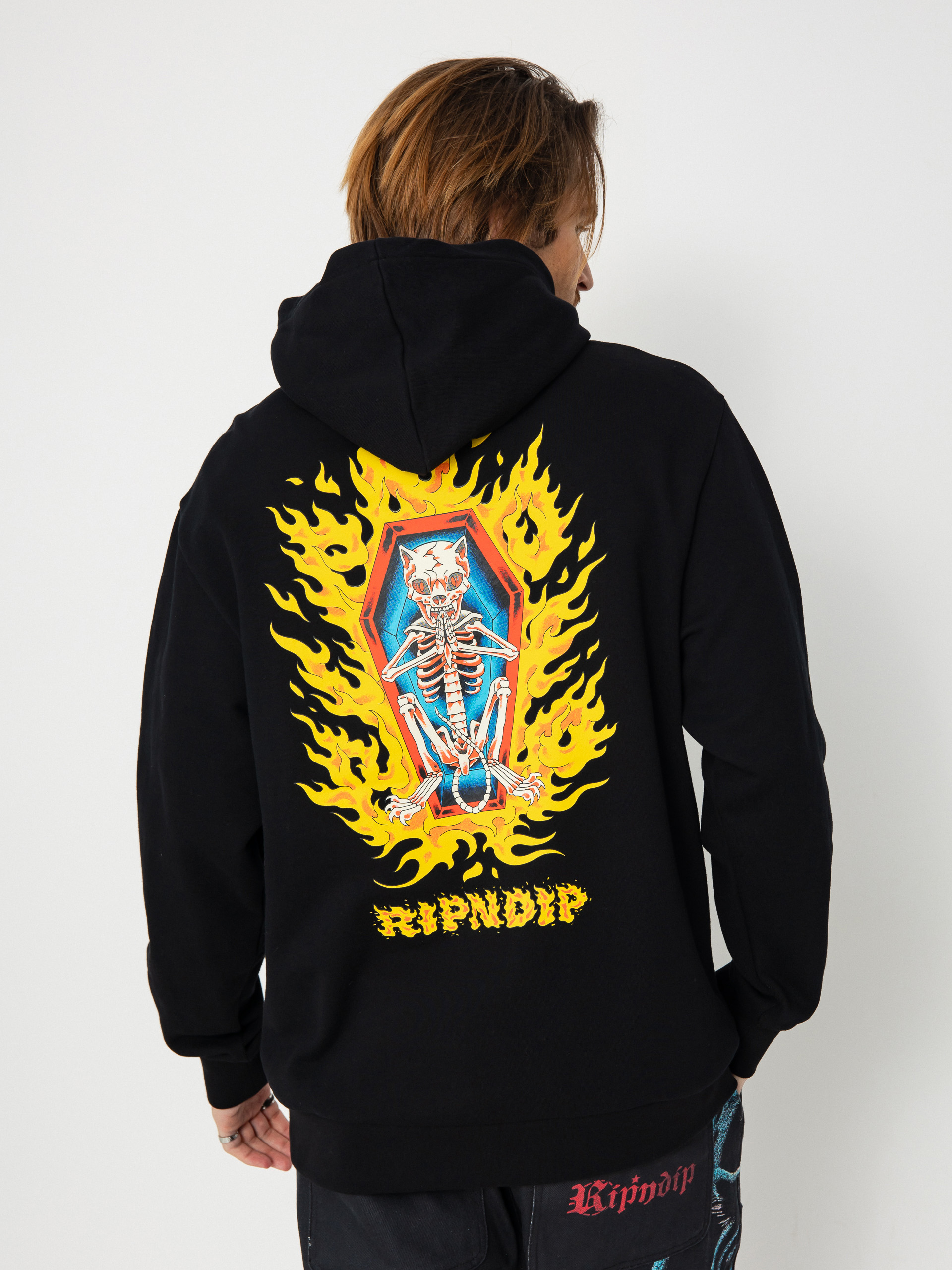 Bluza z kapturem RipNDip Burn In Heck HD (black)