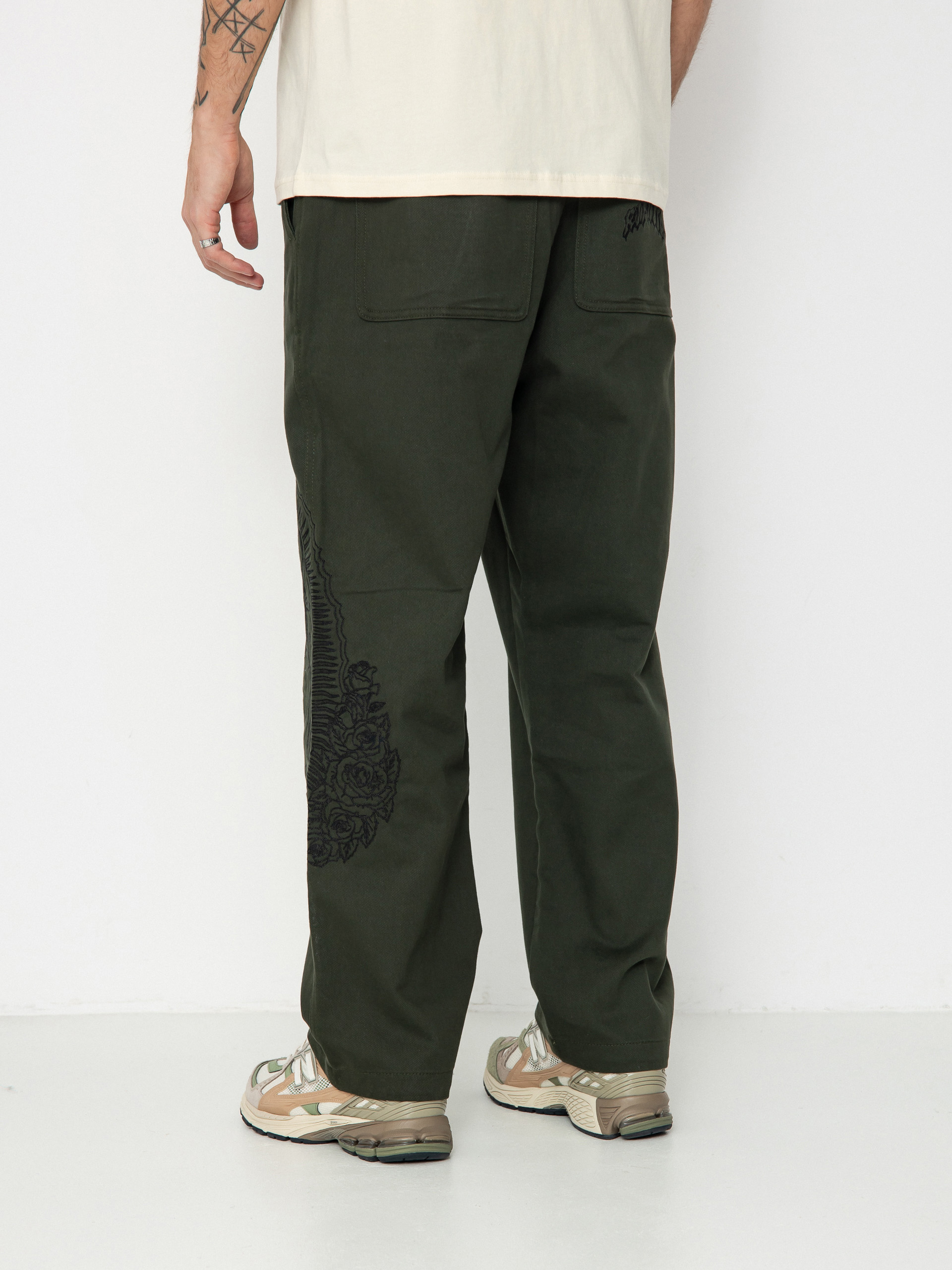 Spodnie RipNDip Mother Nerm Twill - zielony (dark olive)