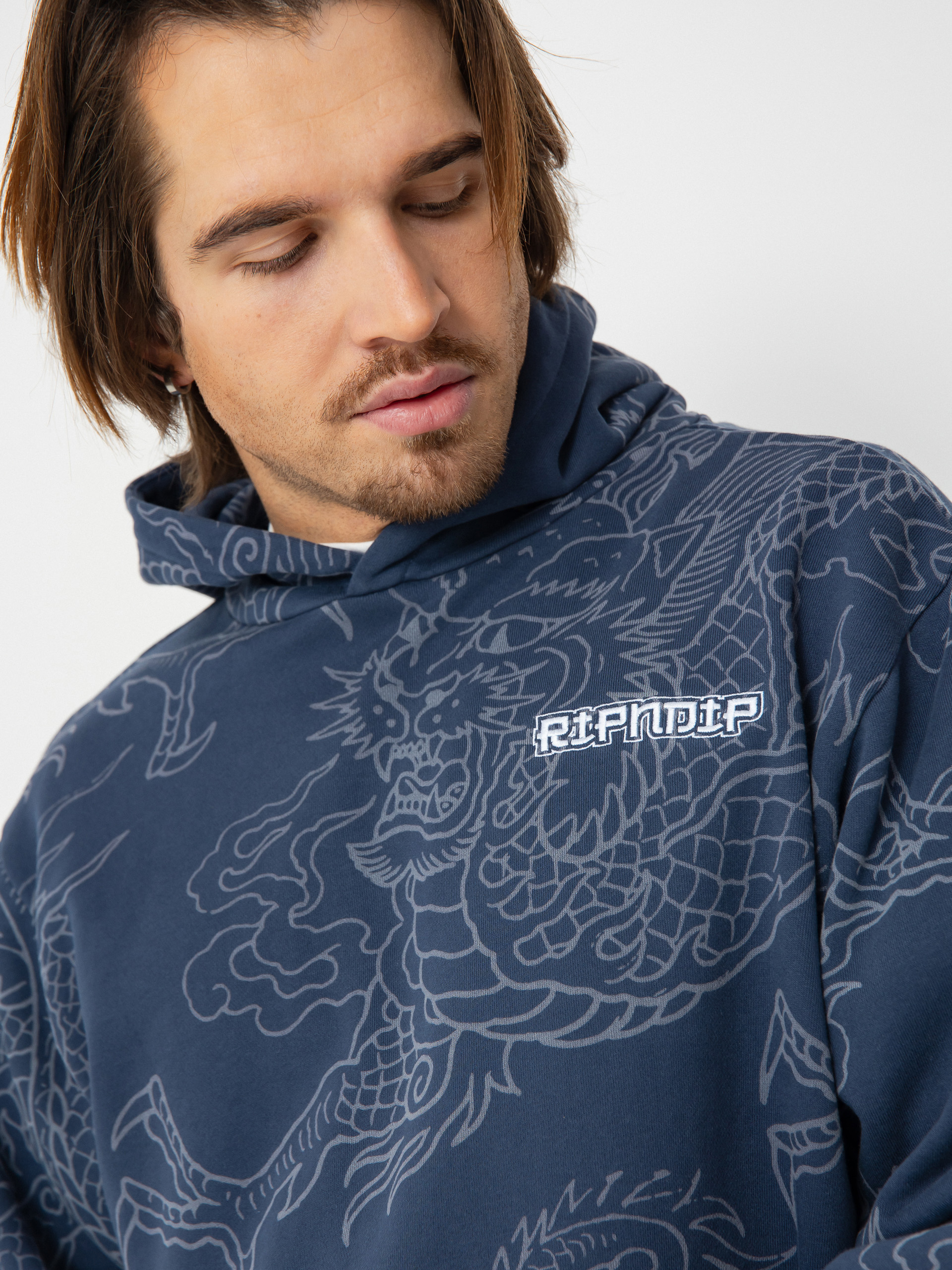 Bluza z kapturem RipNDip Haku HD (navy)