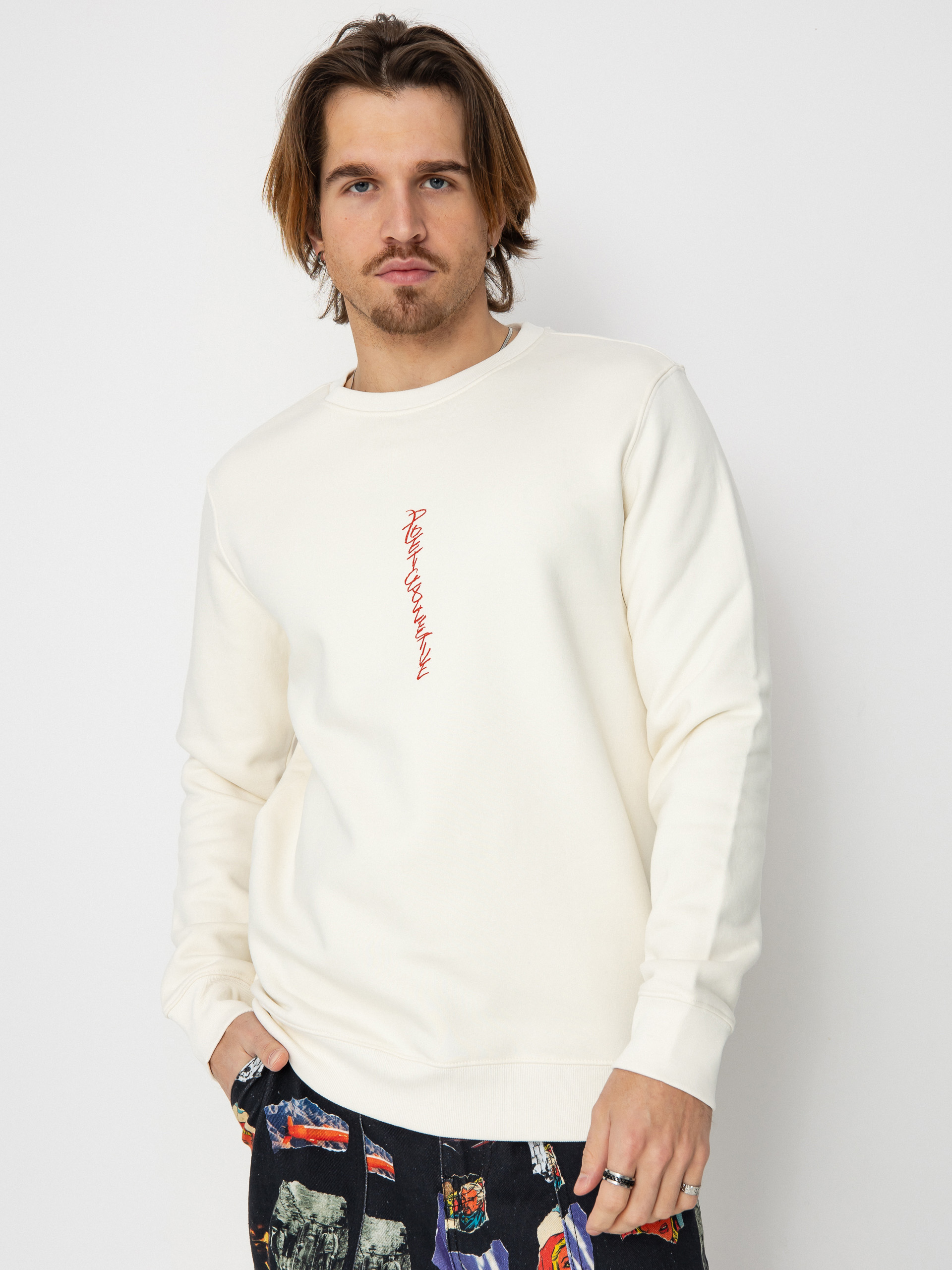 Bluza Poetic Collective Demon Crewneck (ivory)