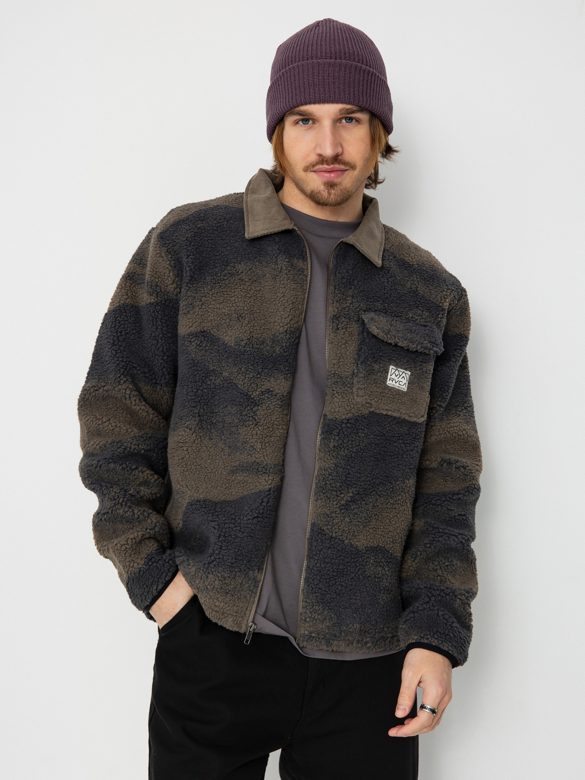 Kurtka RVCA Walker Sherpa (blue haze)