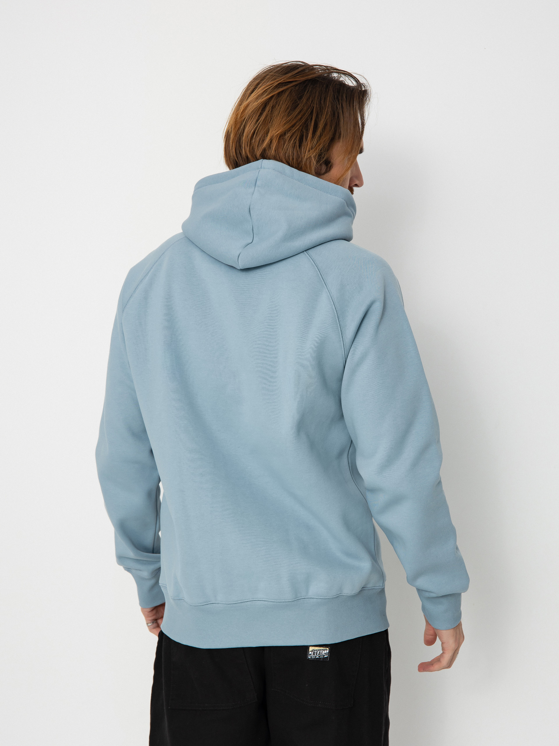 Bluza z kapturem Carhartt WIP Chase HD (frosted blue/gold)
