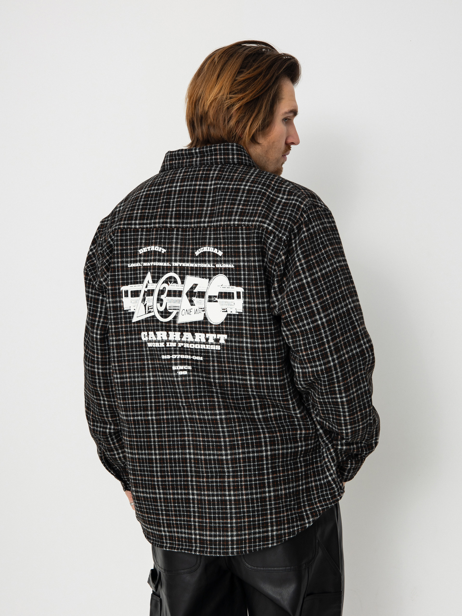 Koszula Carhartt WIP Runaway Millett (millett check black/wax)